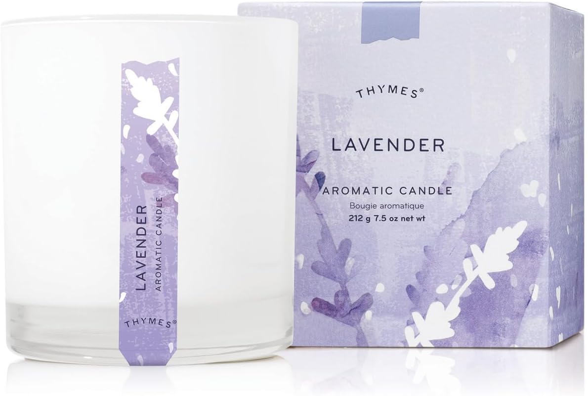 Thymes Lavender Fragrance Set with Mist and Candle
