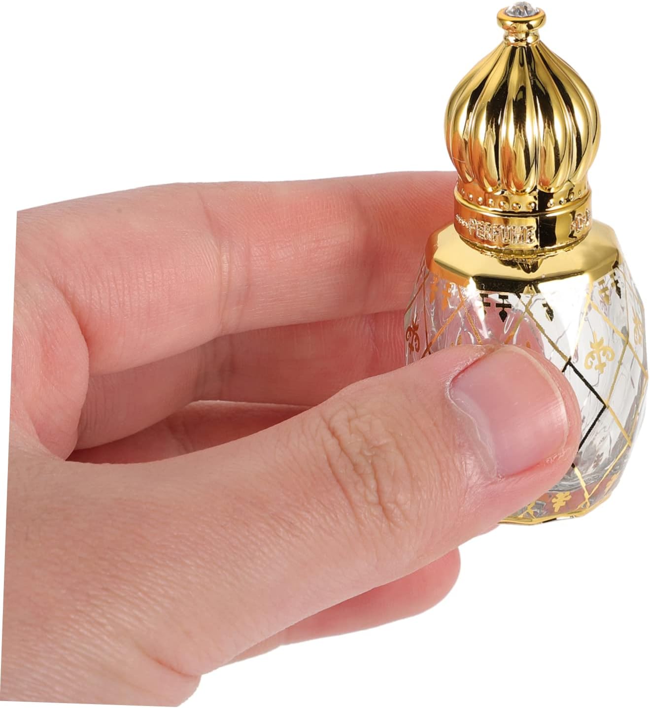 ABOOFAN 8ml Empty Perfume Bottle Cap Arabian Style Decorative