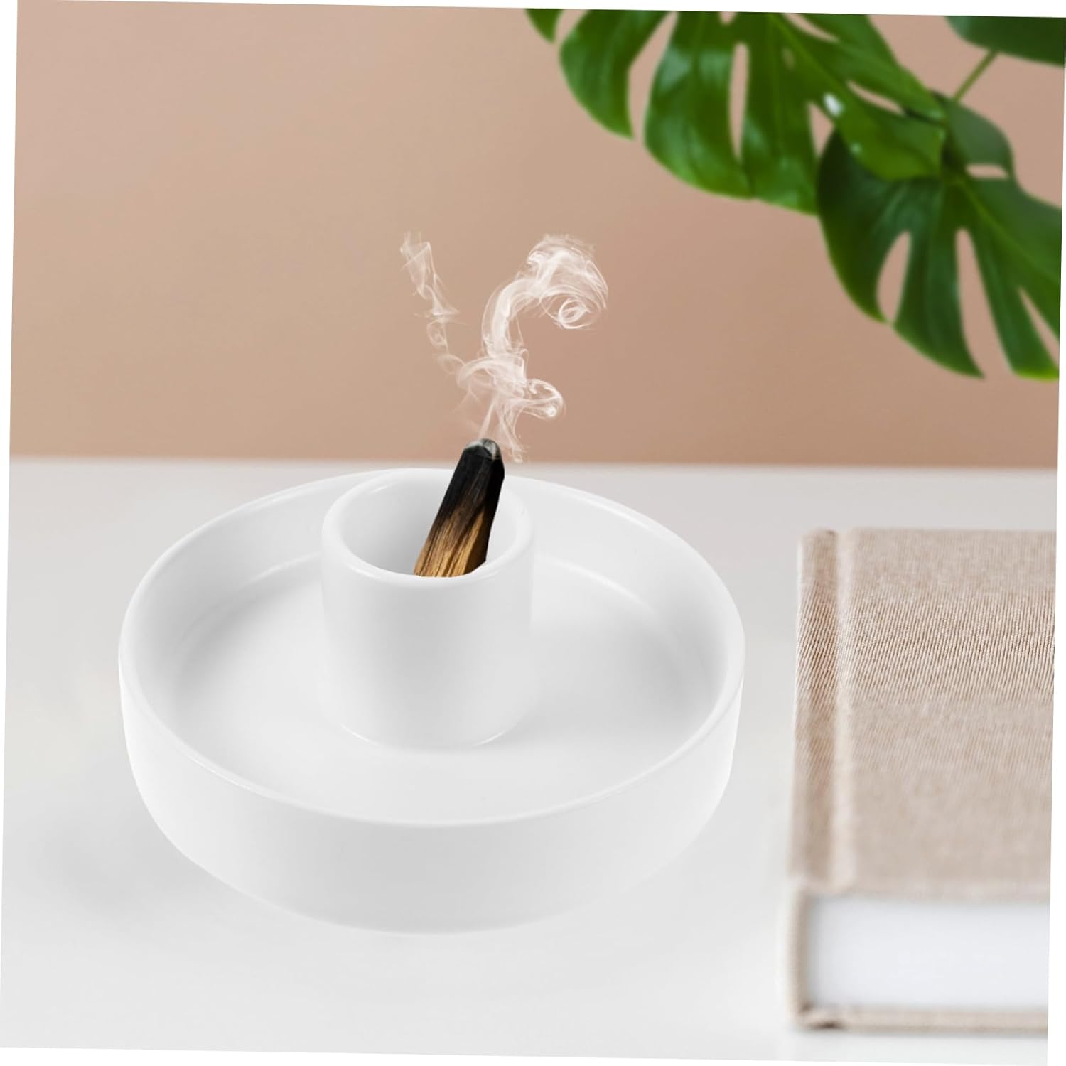 Amosfun Ceramic Candle Holder for Incense Sticks