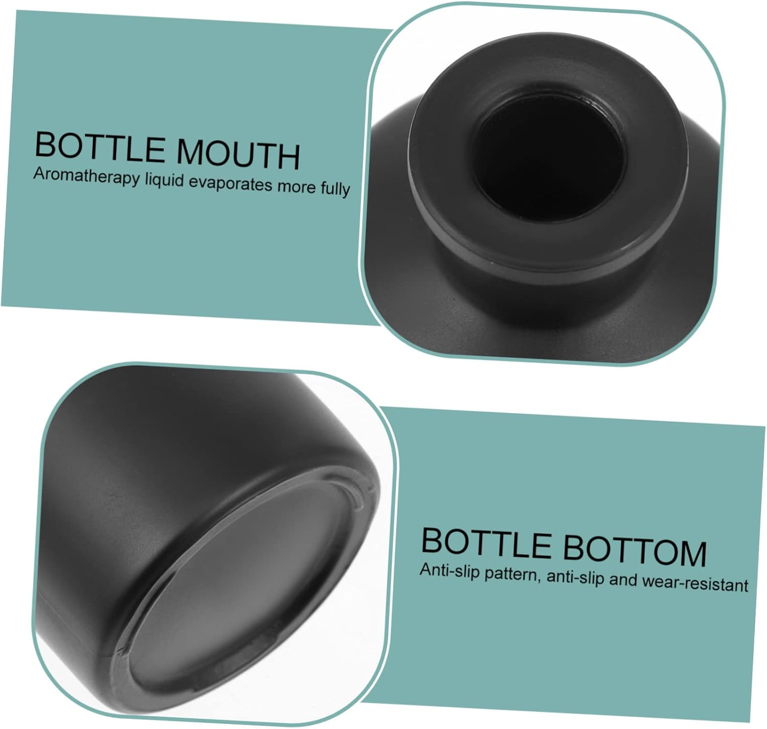 PRETYZOOM 3pcs Frosted Aromatherapy Diffuser Bottles for Home Decor