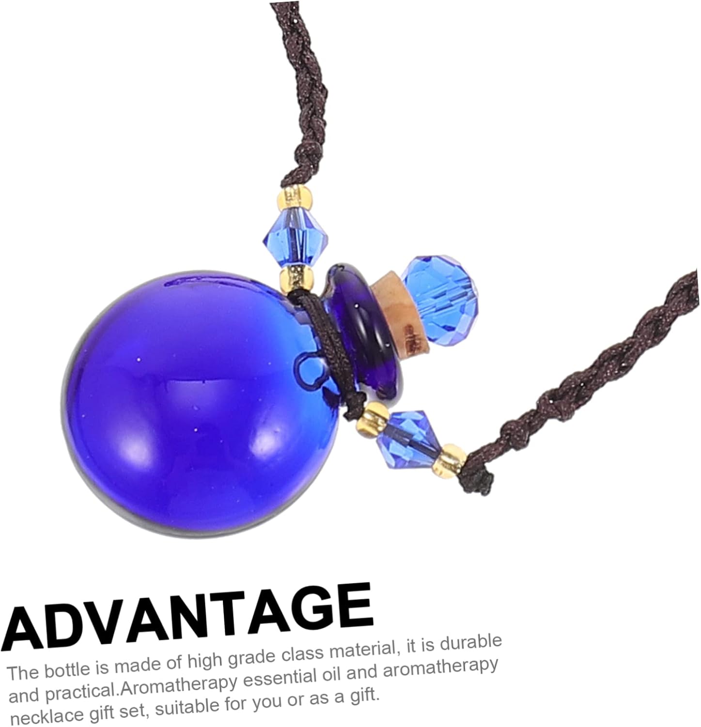 Decorative Perfume Bottle With Aroma Diffuser Necklace For Car And Home Use