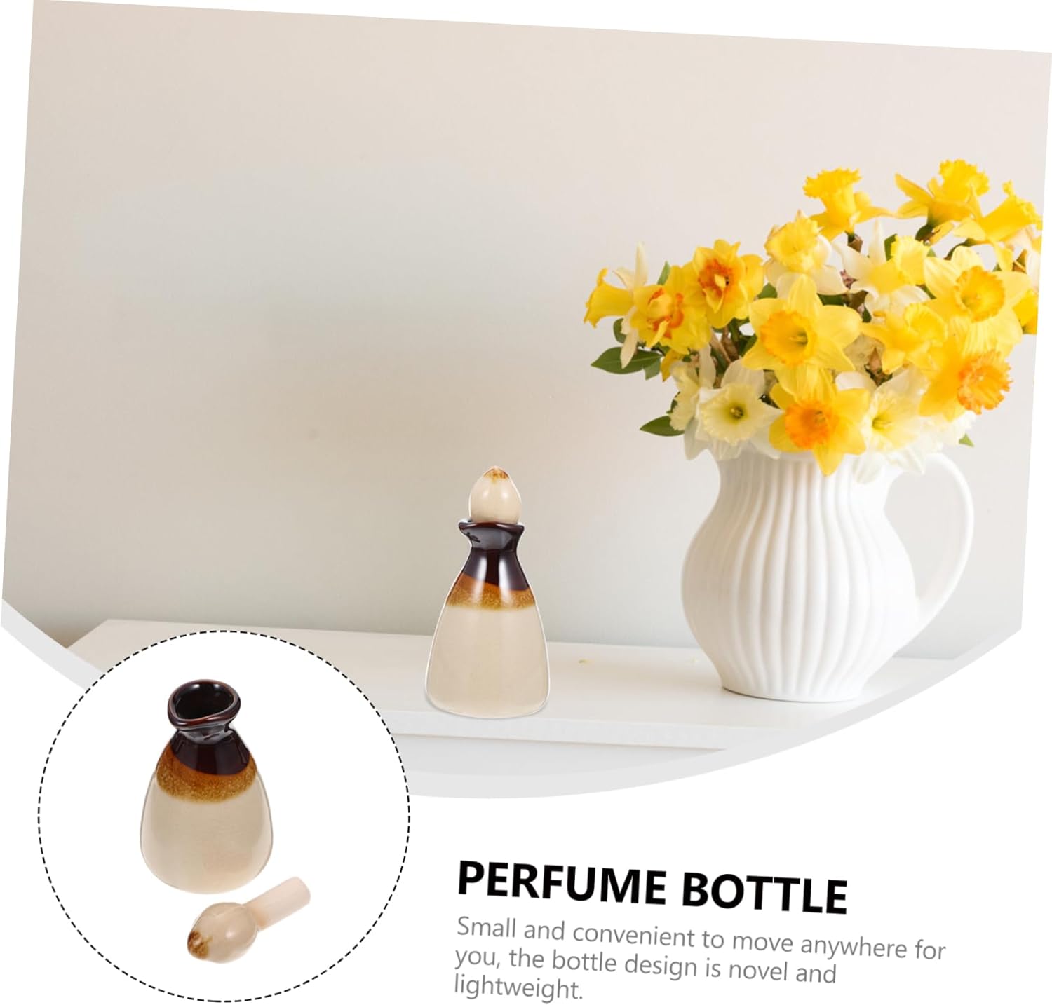 Ceramic Essential Oil Diffuser Bottle Stopper for Home and Office