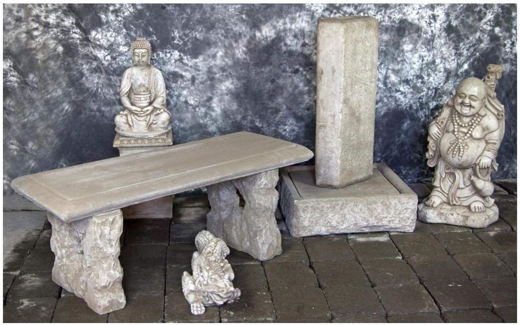 Basalt Fountain Traveling Buddha Bench Package