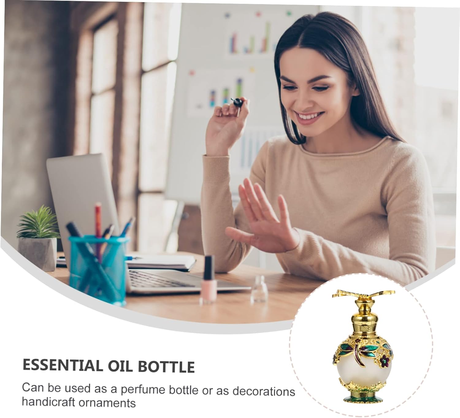 15ML Refillable Glass Perfume Bottle for Home Decoration and Gifting