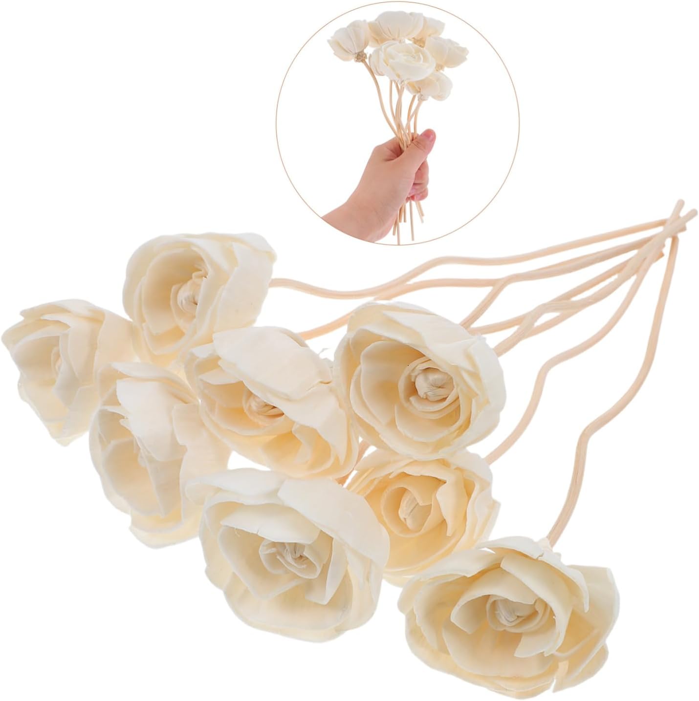 Cabilock 8pcs Aromatherapy Diffuser Sticks Rattan