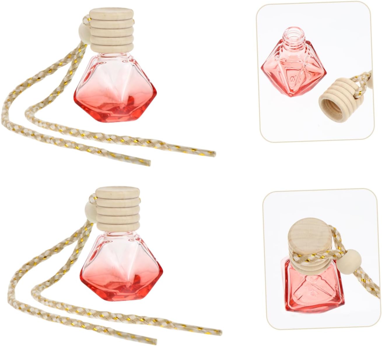 Alipis 5Pcs Car Hanging Perfume Bottle Diffuser Pendant for Home and Car Decor