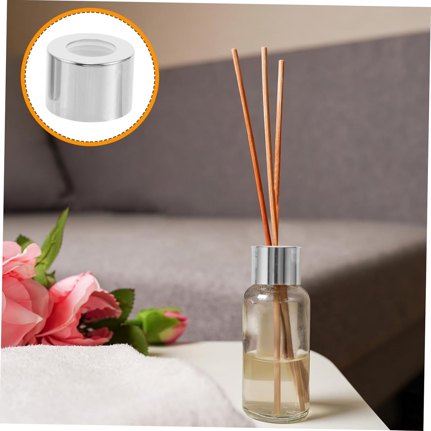Didiseaon 10pcs Refillable Diffuser Bottle Caps for Home Office Car Use