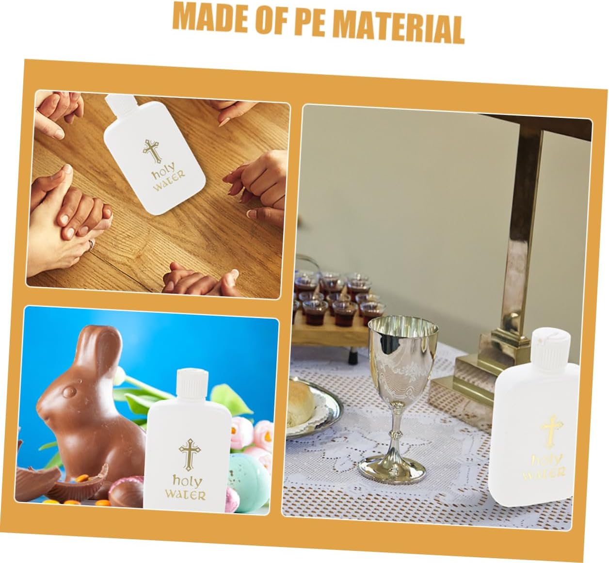 2Pcs Refillable Holy Water Bottles for Aromatherapy and Ceremonies