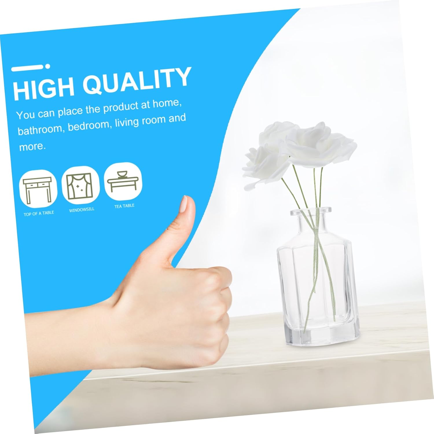 STOBAZA 2pcs Glass Bottles for Home Fragrance Diffuser and Perfume Storage