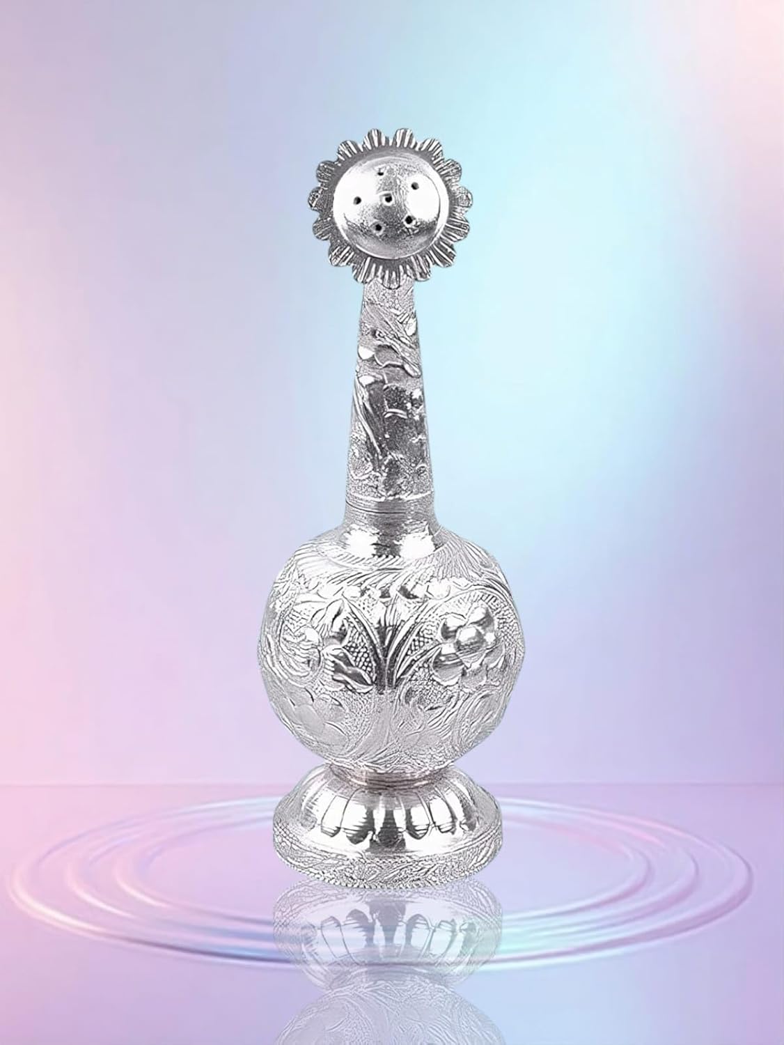 SOLINO Silver Plated Attardani for Pooja Room