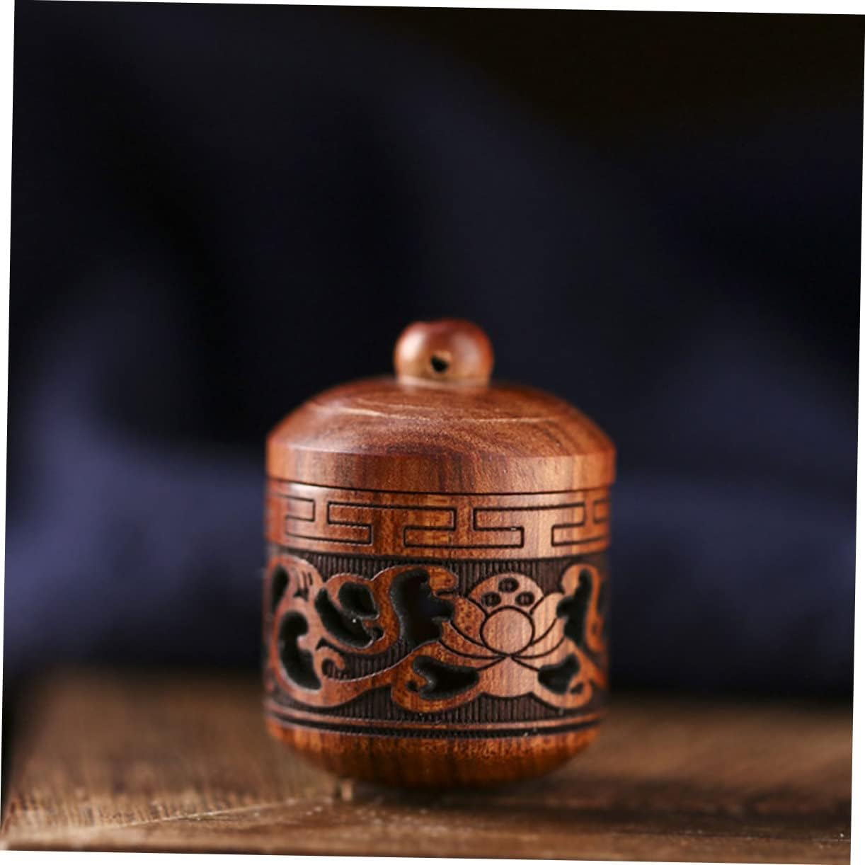 FRCOLOR Carving Wooden Fragrance Ball Bottle Pendant Decorative Diffuser for Home