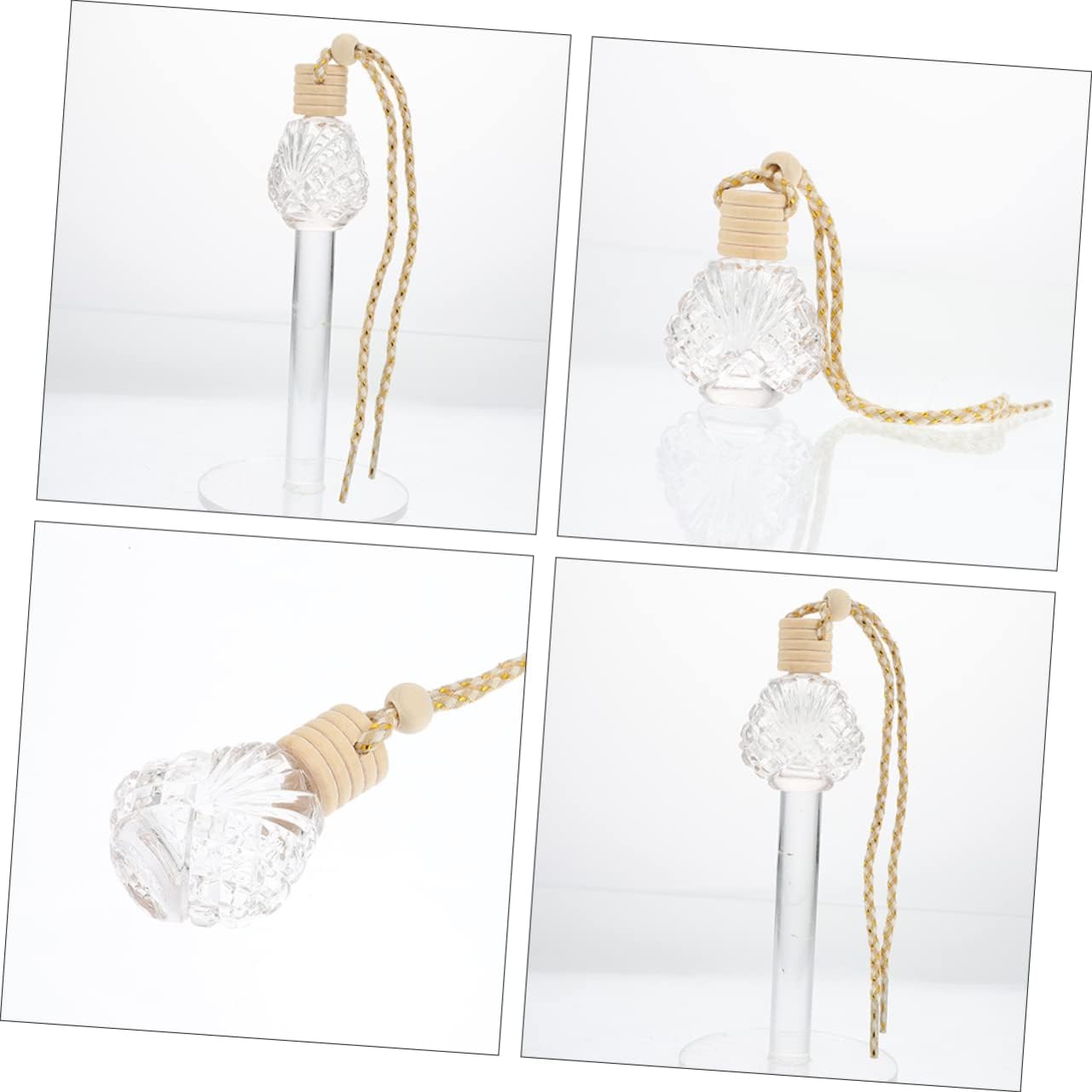 CHILDWEET 6pcs Car Air Freshener Empty Oil Spray Bottle Set for Home Office Kitchen Bathroom Decor