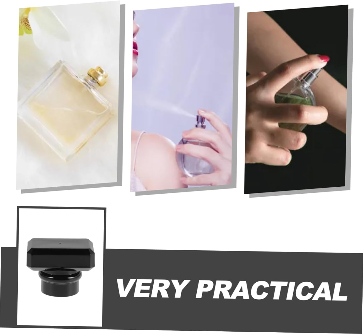 5pcs Elegant Perfume Bottle Cap Lids for Travel