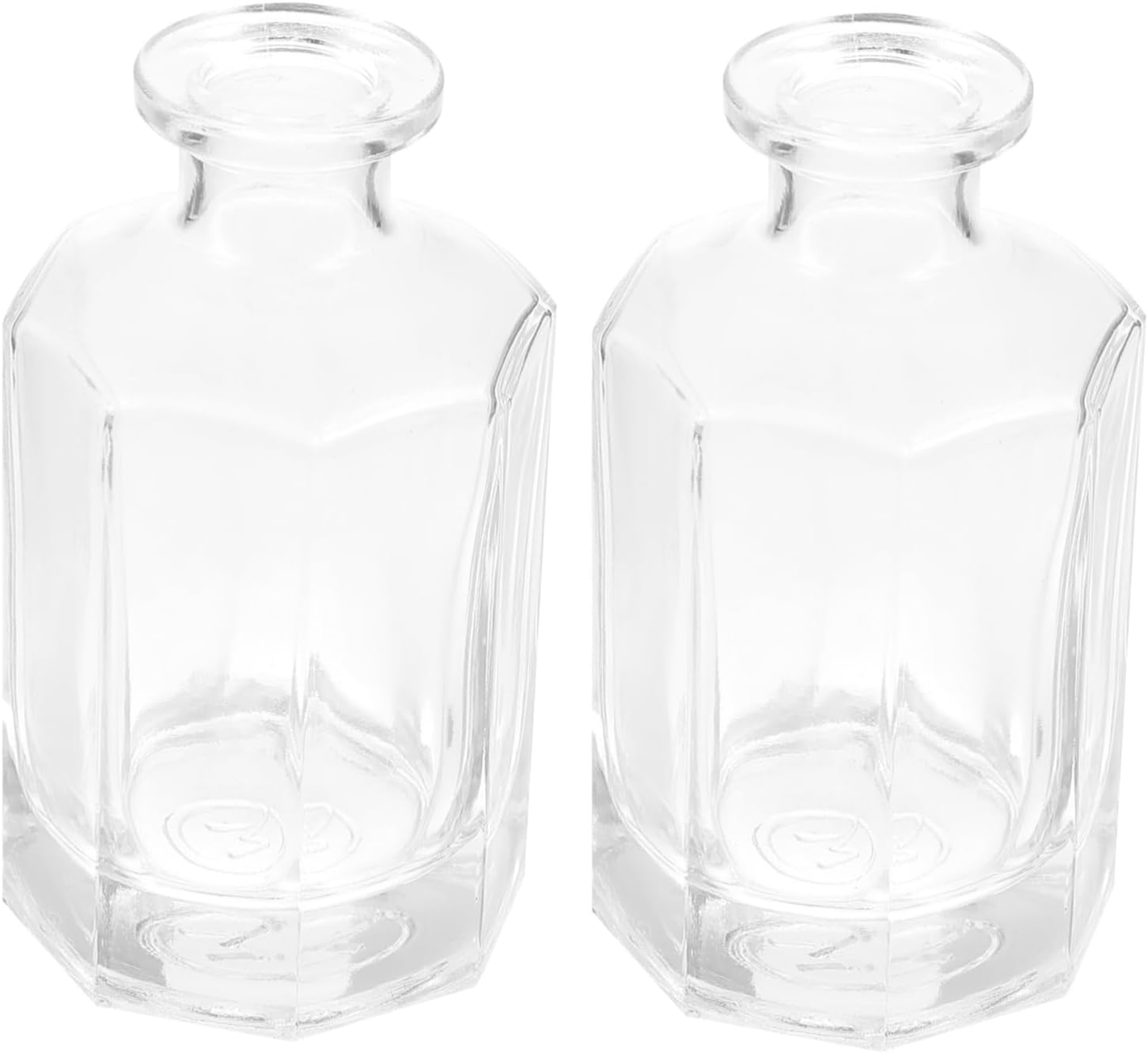 2Pcs Chic Refillable Aromatherapy Glass Essential Oil Diffuser Bottles for Home Decor and Office