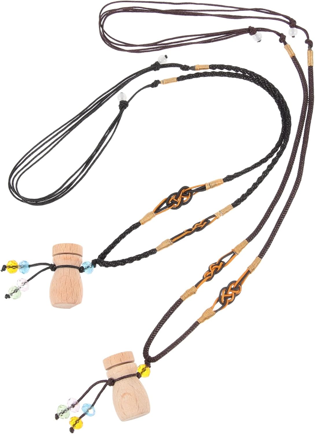 Happyyami 2pcs Essential Oil Diffuser Pendant Necklace