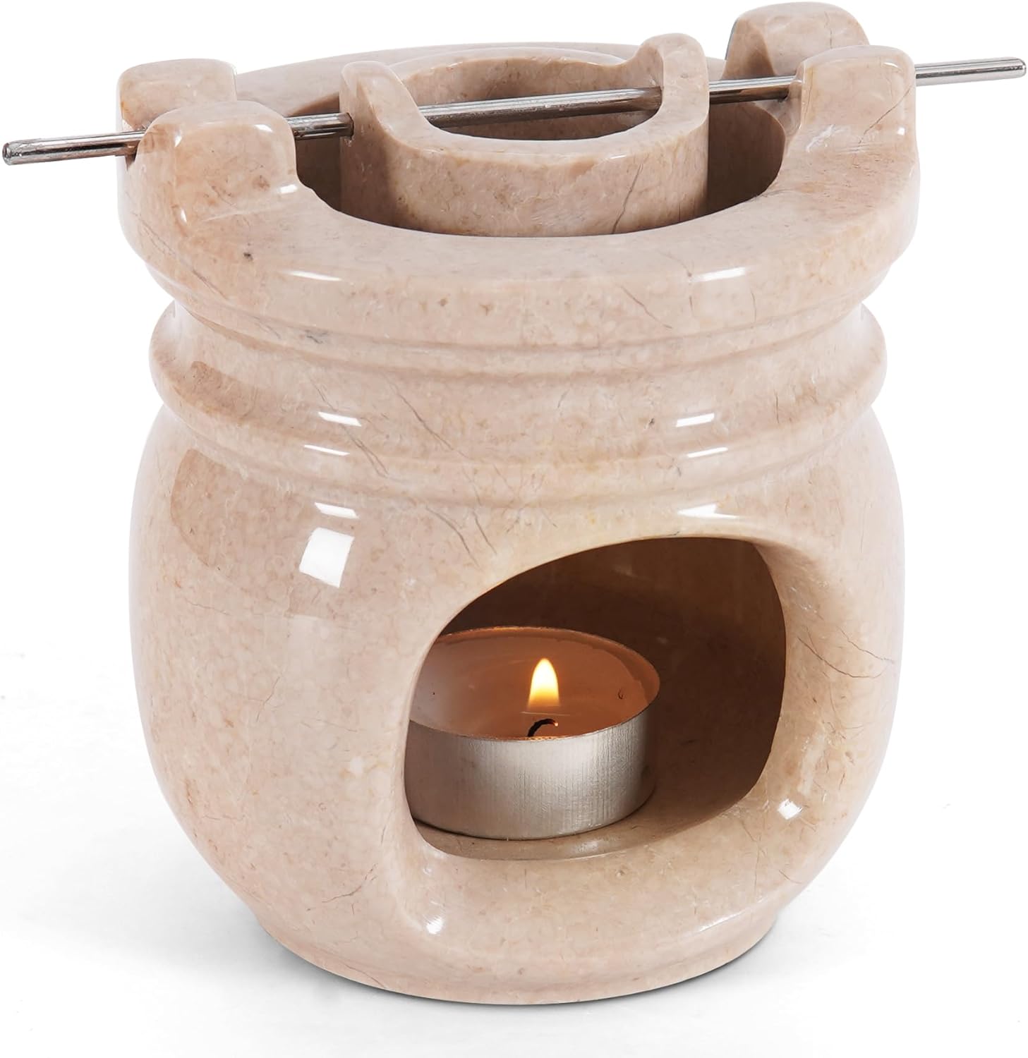 Marble Essential Oil Burner with 2 Tealights