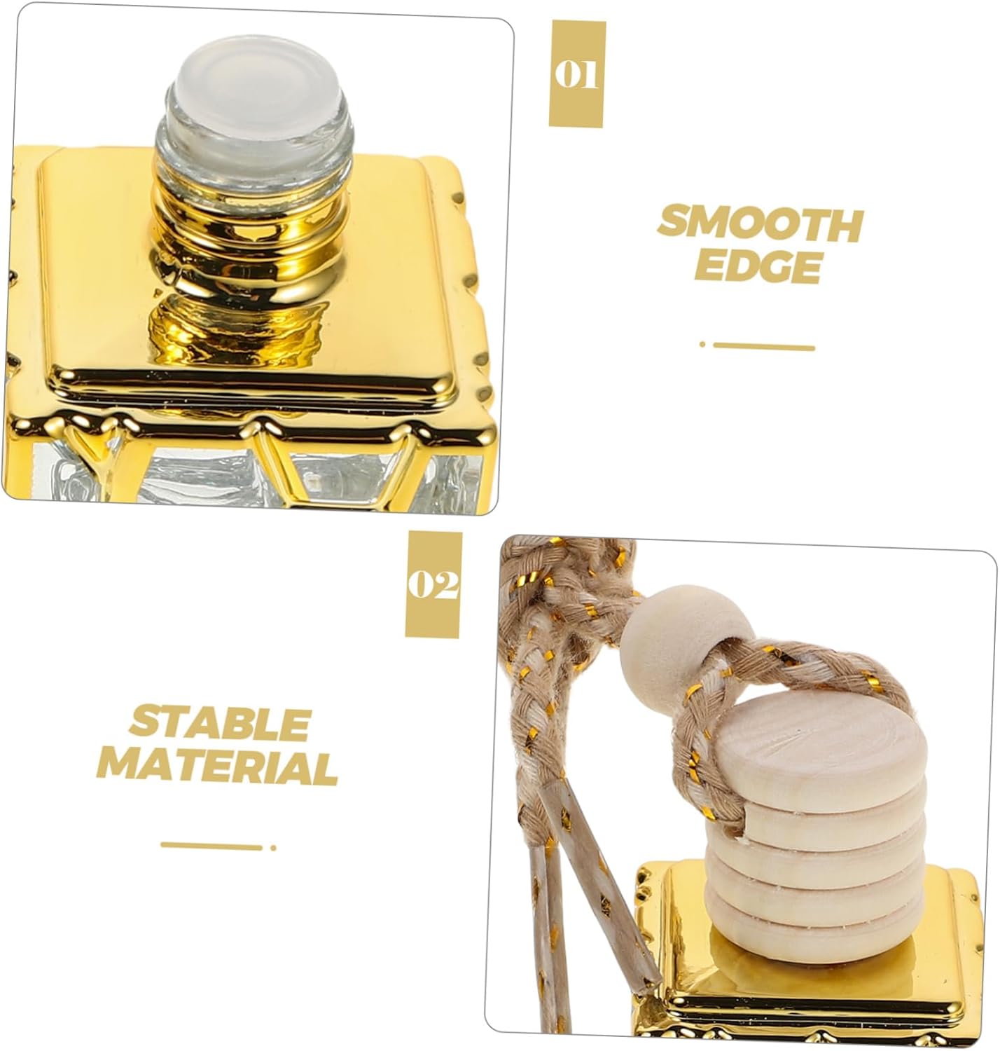 Vaguelly 3Pc Refillable Car Diffuser Bottles