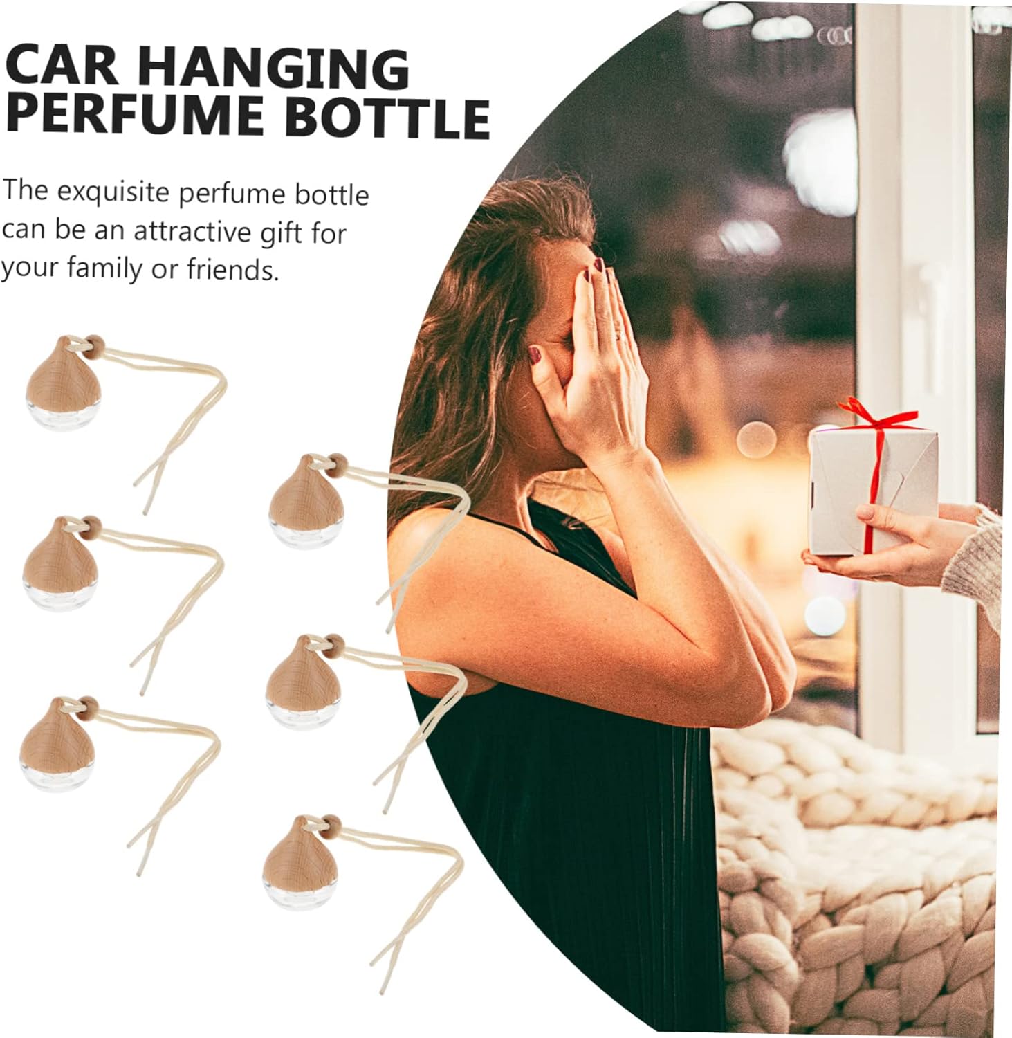 6pcs Aromatherapy Car Diffuser Decorative Essential Oil Bottles