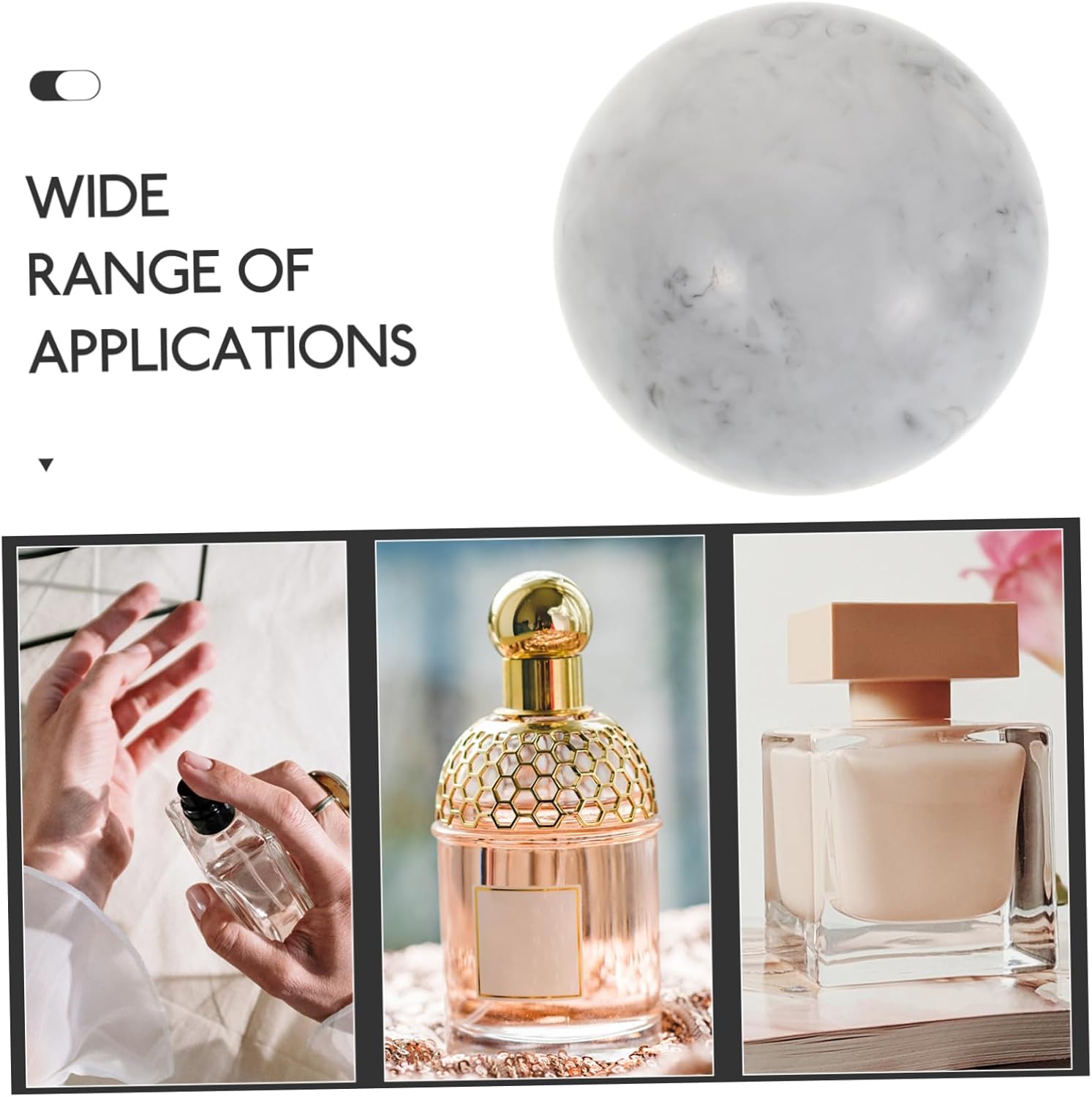 4pcs Tooth Resin Perfume Bottle Cap Decorative Cover for Home Travel