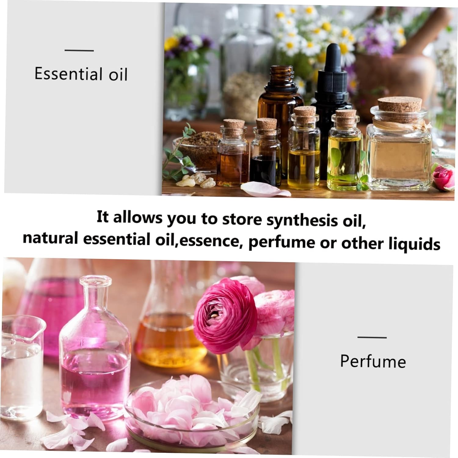 PRETYZOOM Vintage Gold Peacock Perfume Bottle 4ml Refillable Essential Oil Holder