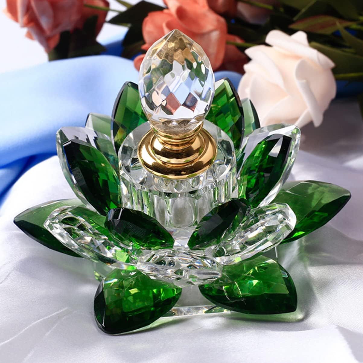 1pc Elegant Glass Perfume Bottle for Essential Oils and Travel