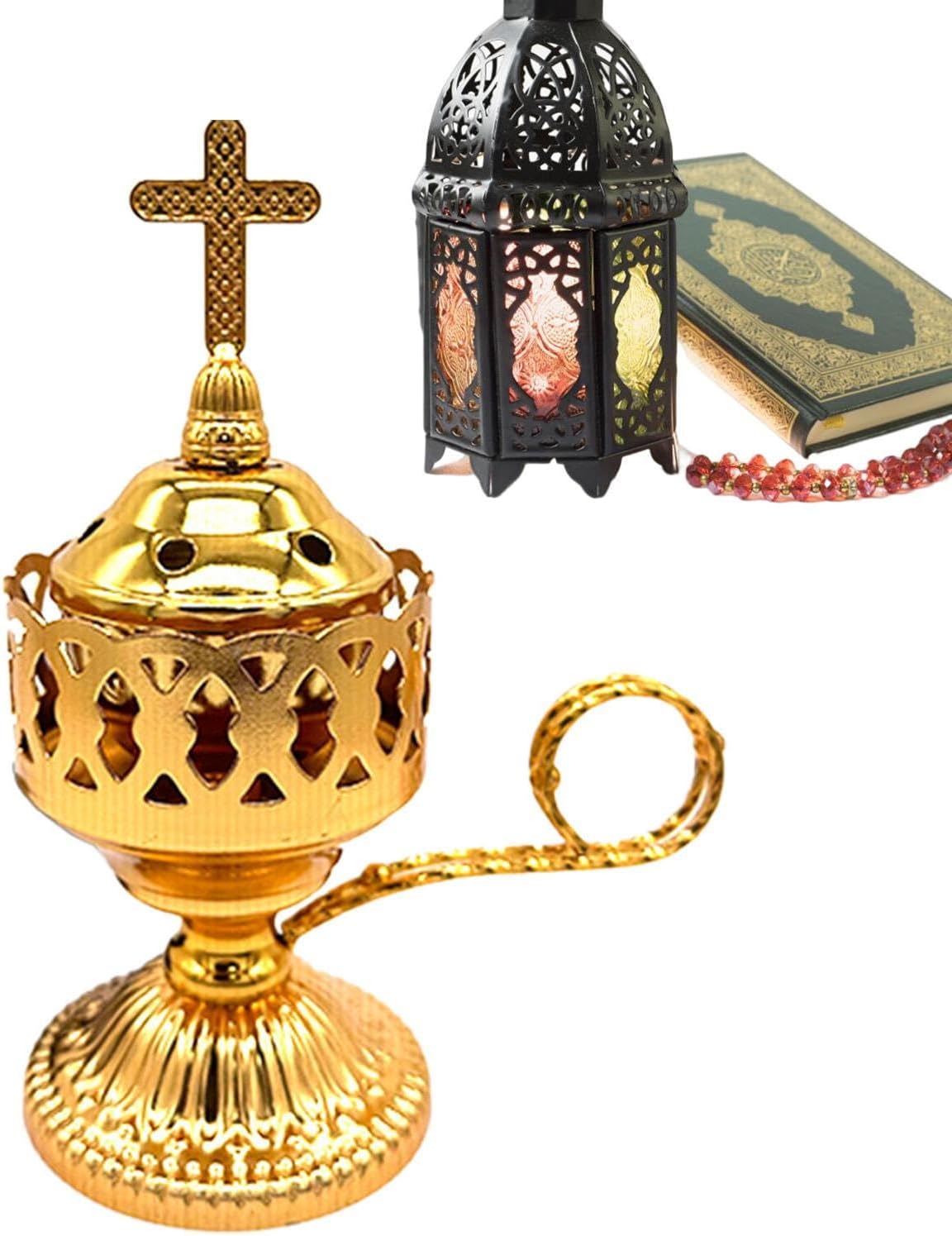Electric Oud Burner - Metal Incense Warmer with Style