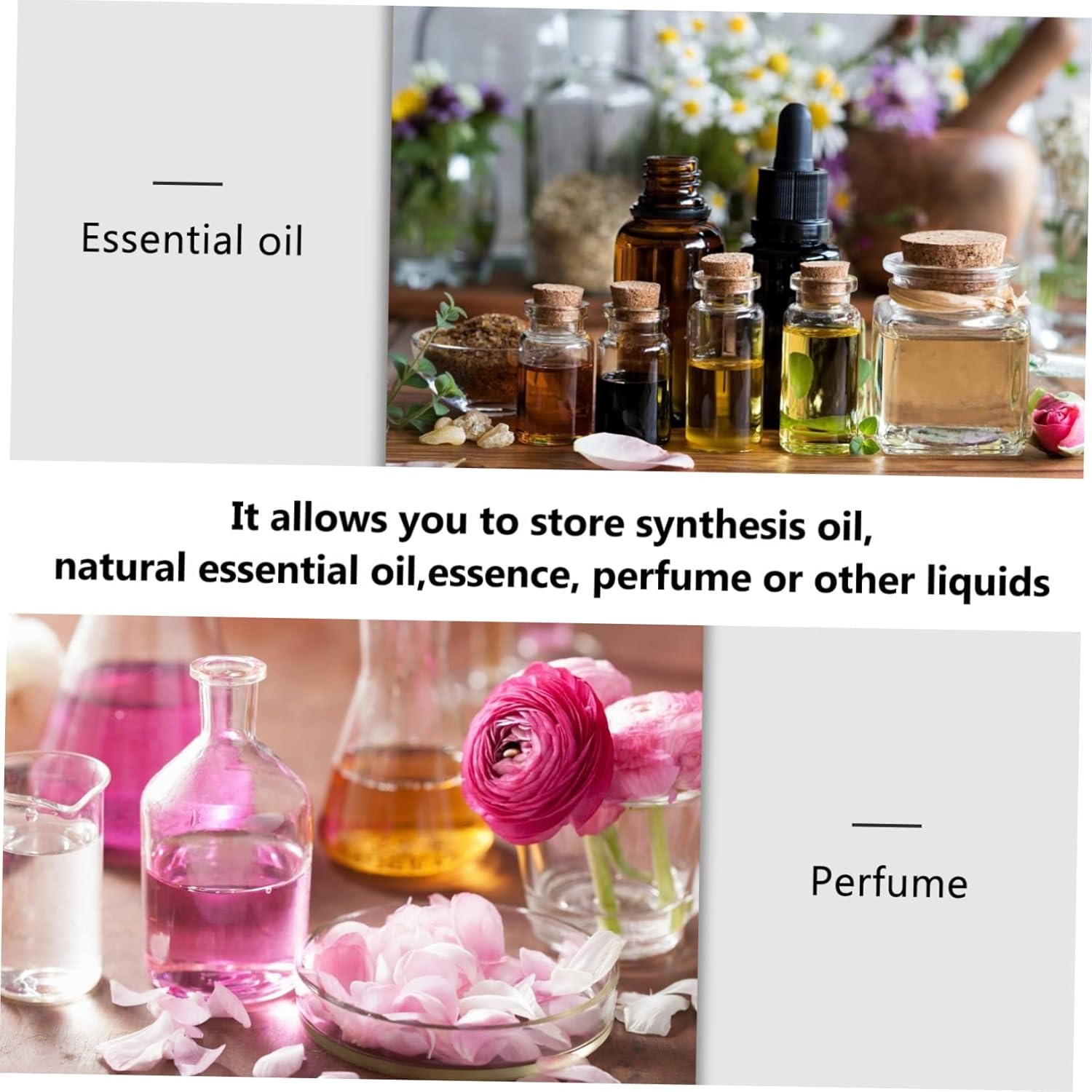 SAFIGLE Aroma Diffuser Essential Oil Bottle Stopper Decorative Travel Accessory