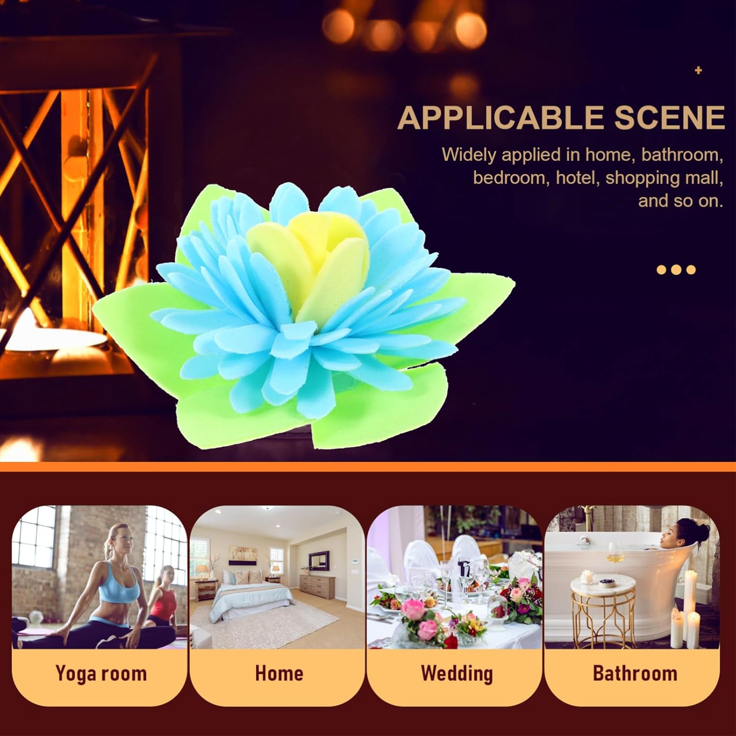 MAGICLULU 50pcs Flower Shaped Aroma Diffusers for Home Office