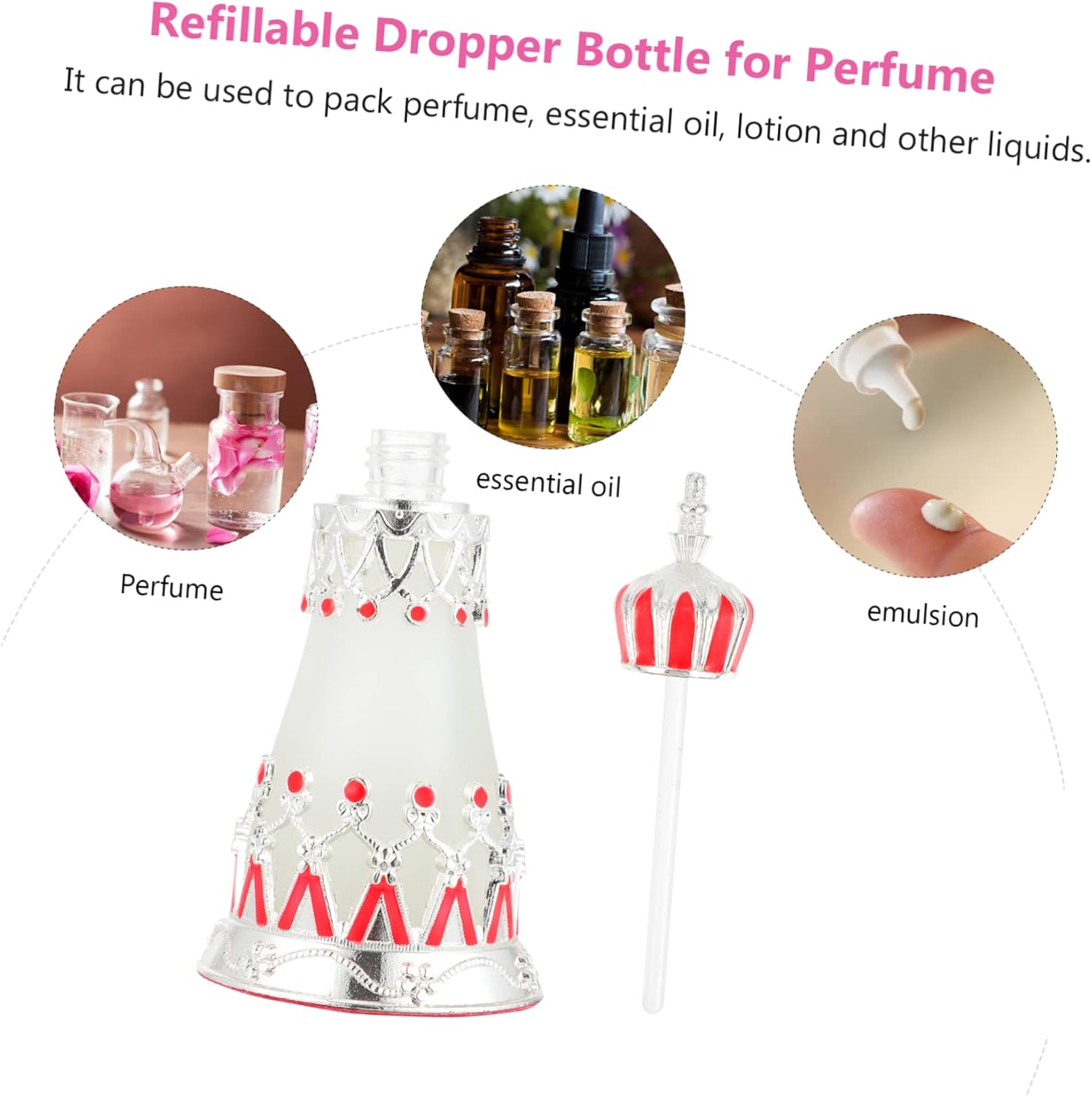 Garneck Vintage Essential Oil Perfume Atomizer Bottle