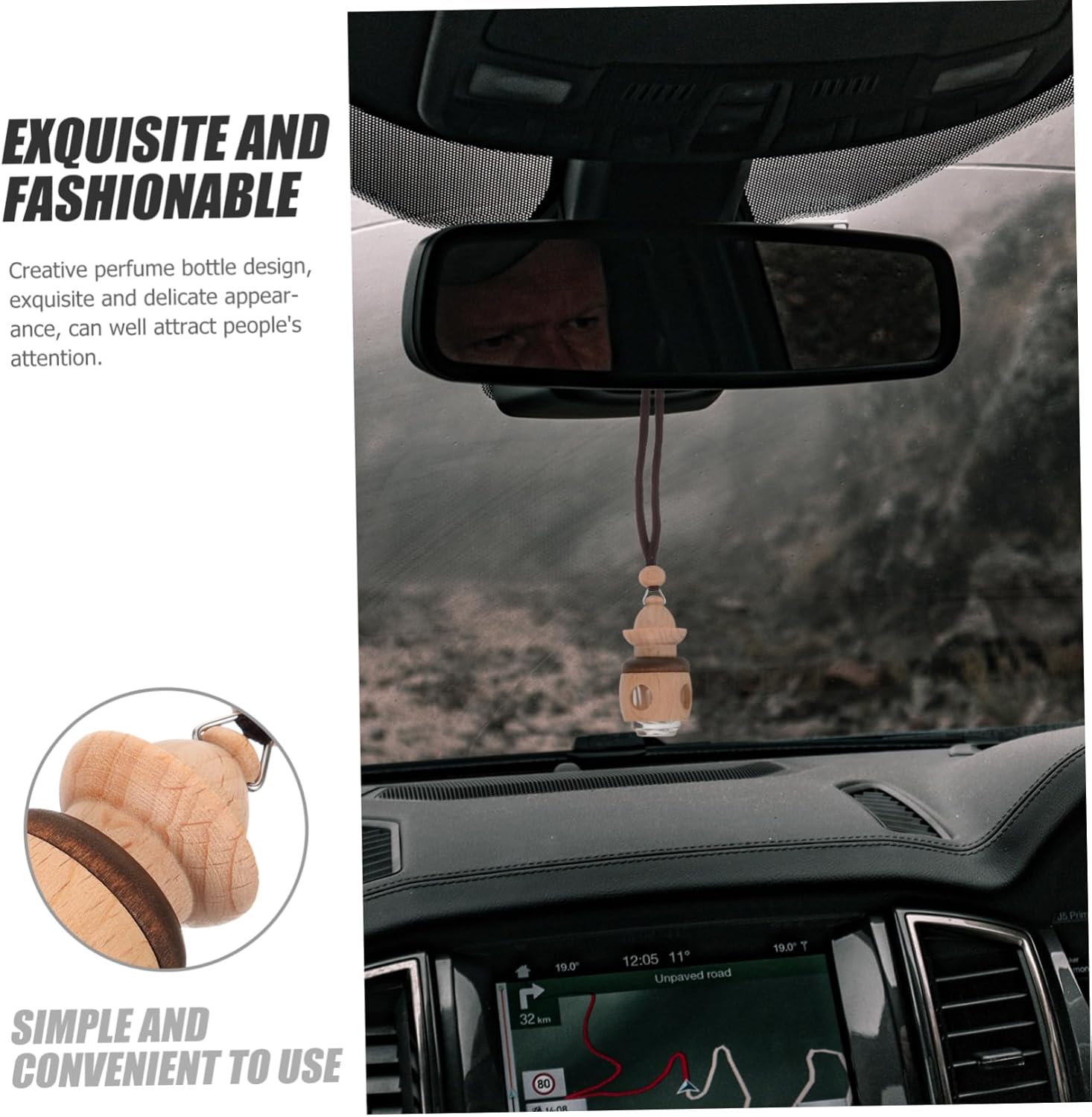PartyKindom Car Perfume Diffuser Bottle