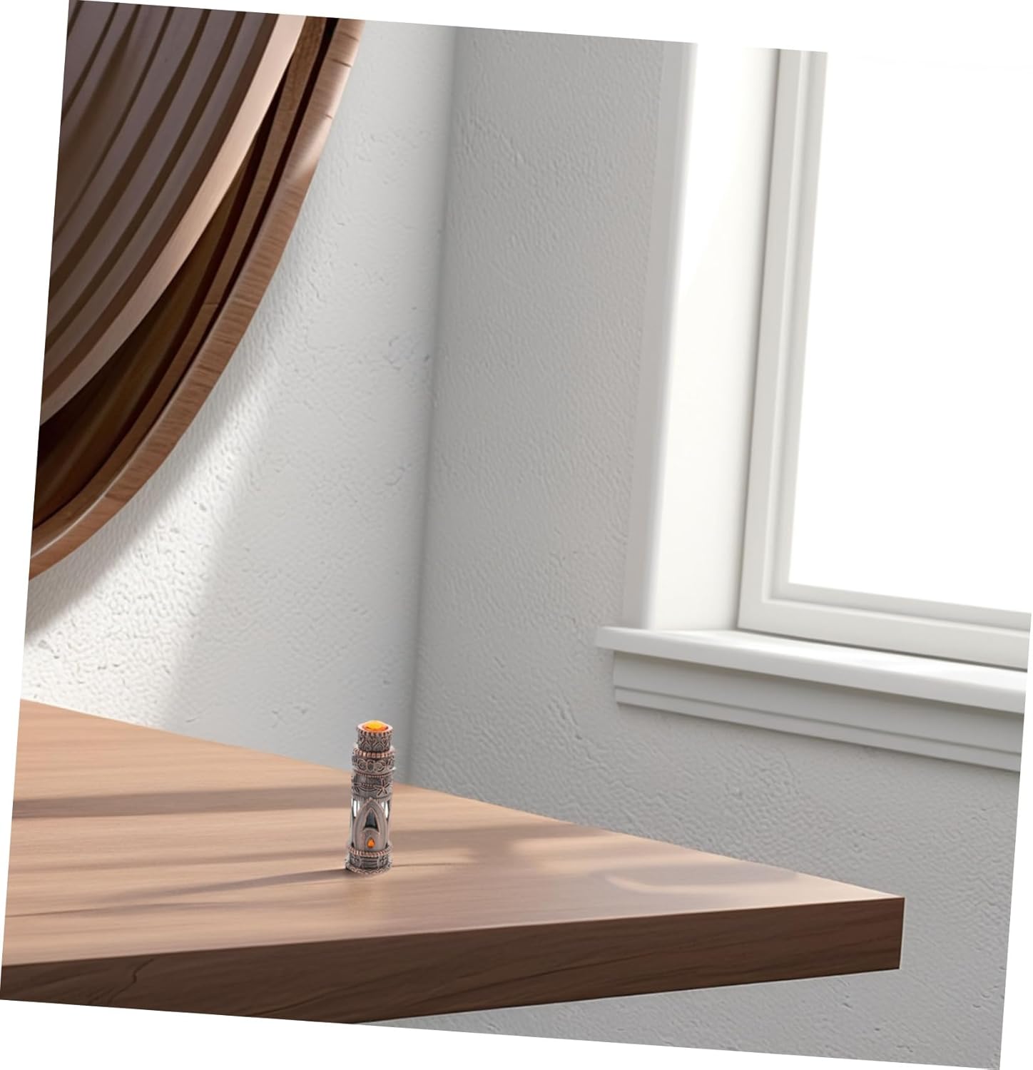 Portable Vintage Refillable Perfume Bottle for Travel Daily Use Durable Glass Design Compact Fragrance Atomizer