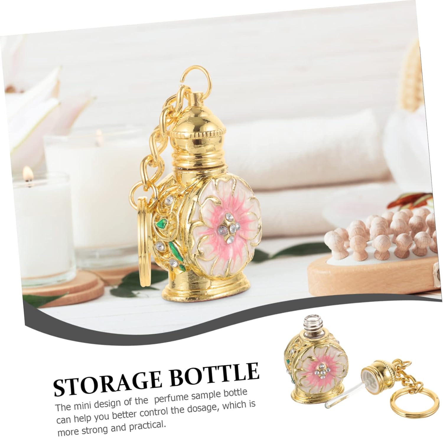 Antique Style Refillable Fragrance Bottle for Essential Oils and Blends