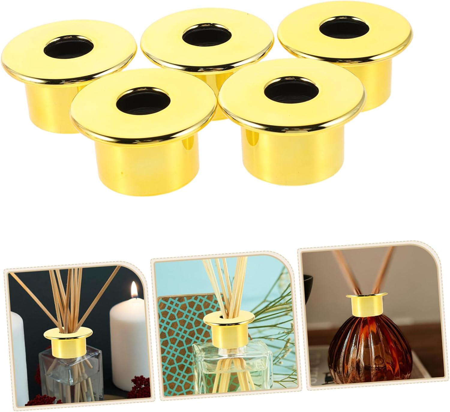 5pcs Leakproof Diffuser Bottle Caps for Aromatherapy DIY