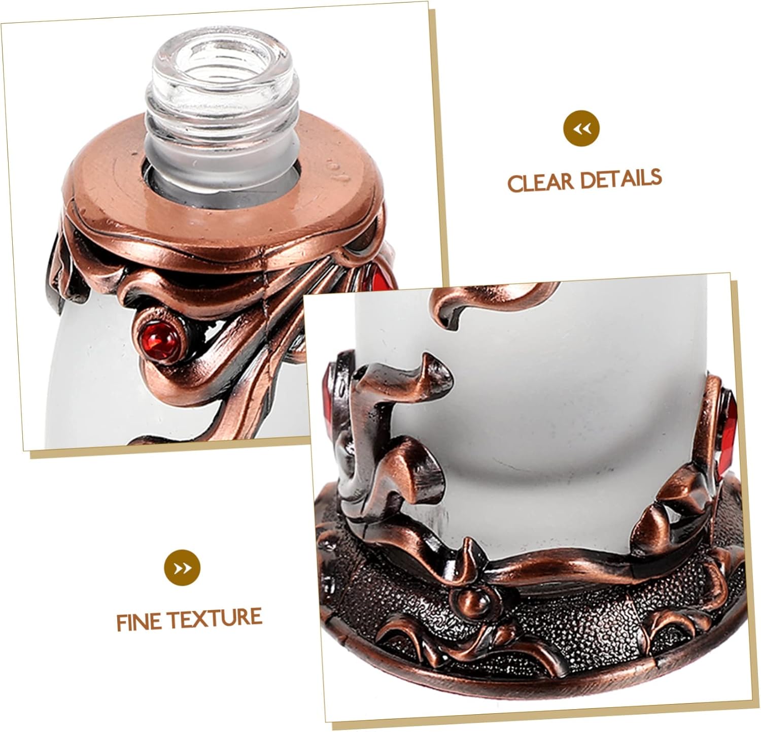 Vintage 15ml Perfume Bottle Decorative Metal Refillable