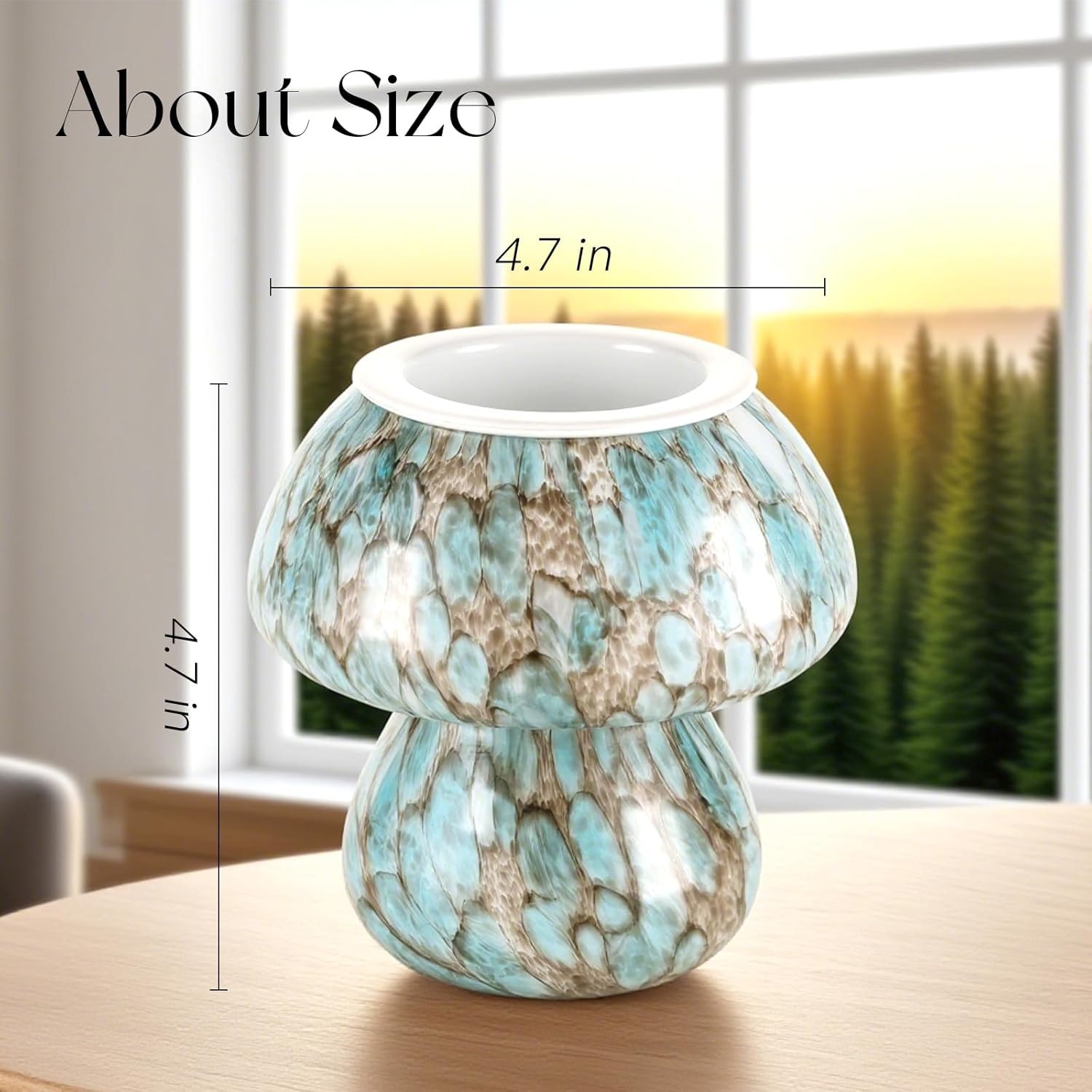 Candeldo Mushroom Wax Melter Warmer with Timer