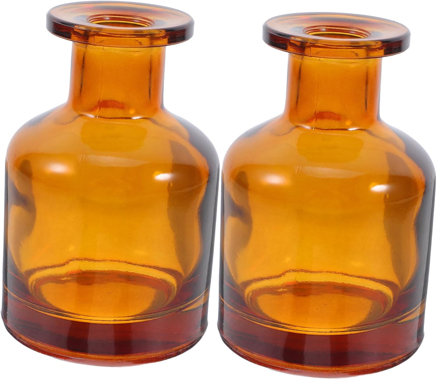 2pcs Cylindrical Essential Oil Diffuser Jars Reusable Fragrance Bottles for Home Office Car