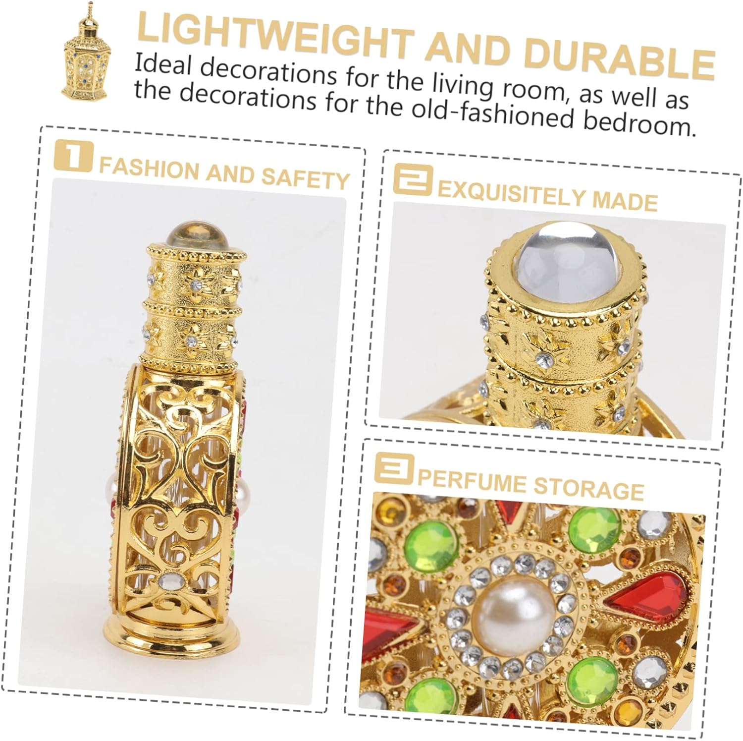 Refillable Perfume Bottle for Travel and Home Decoration