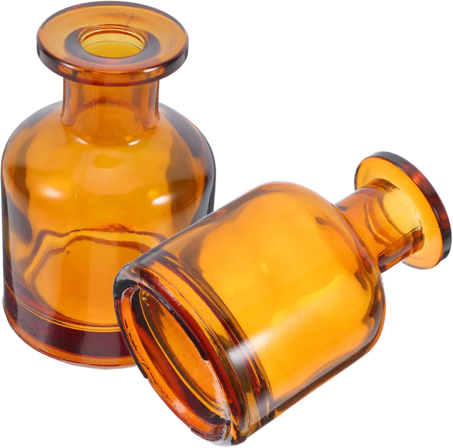 2pcs Glass Diffuser Bottles with Caps for Aromatherapy