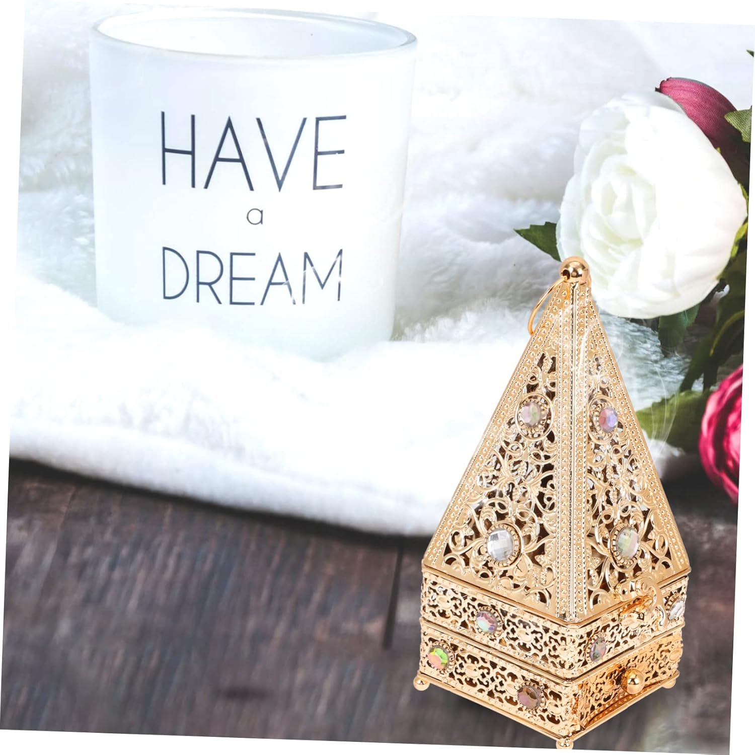 MAGICLULU Metal Incense Burner for Relaxation and Meditation