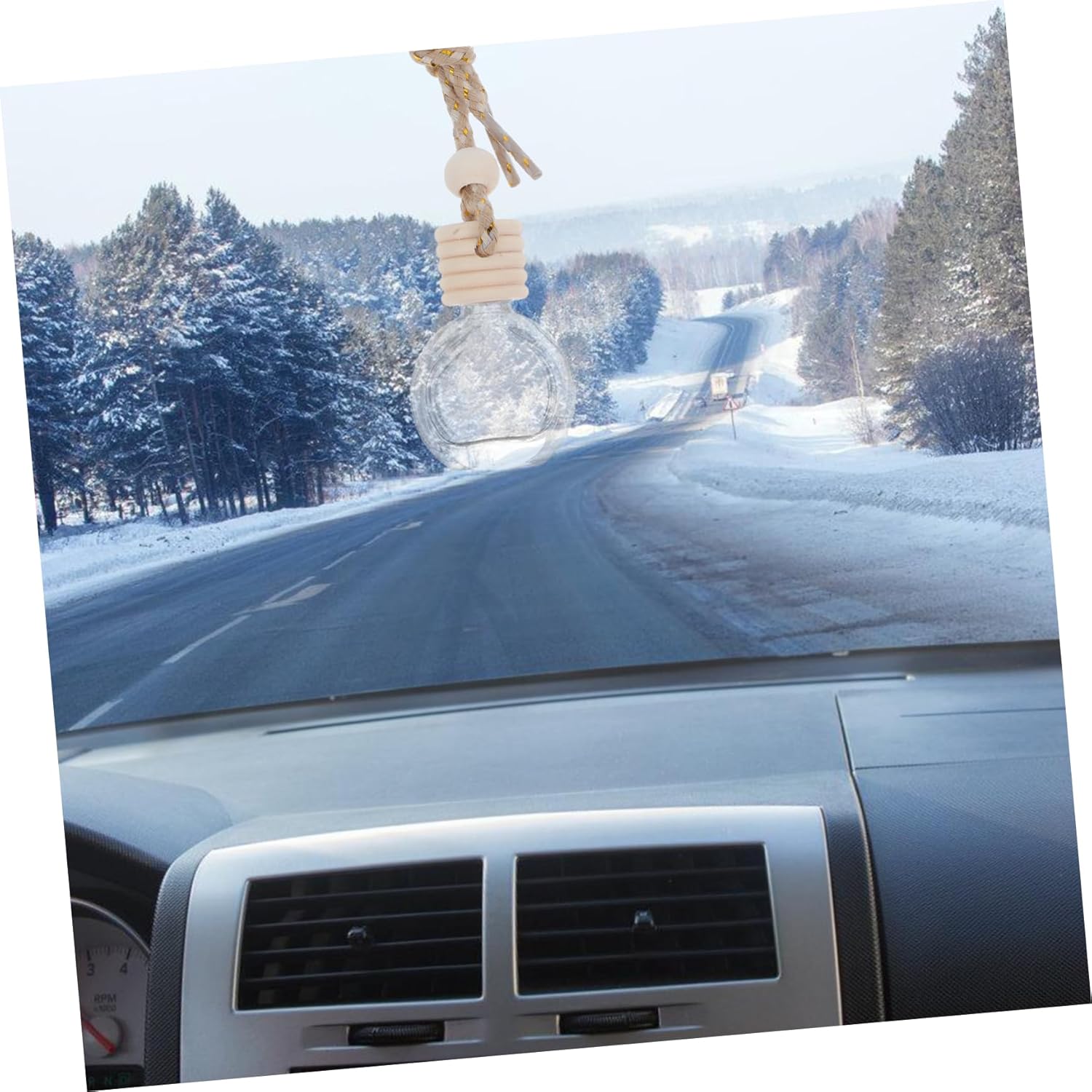 6Pcs Compact Hanging Perfume Bottles for Car Freshness and Home Decor