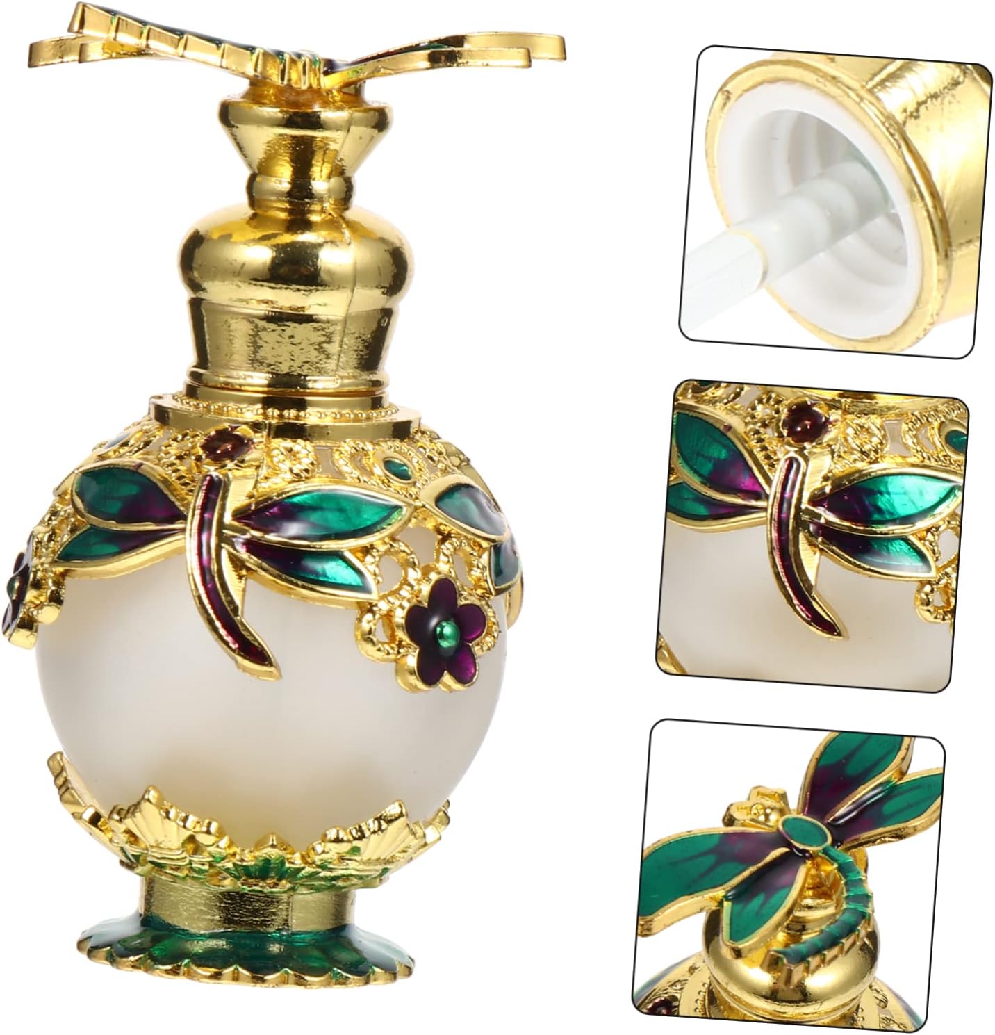 1Pc Glass Essential Oil Bottle for Aromatherapy Diffuser Storage and Perfume Use