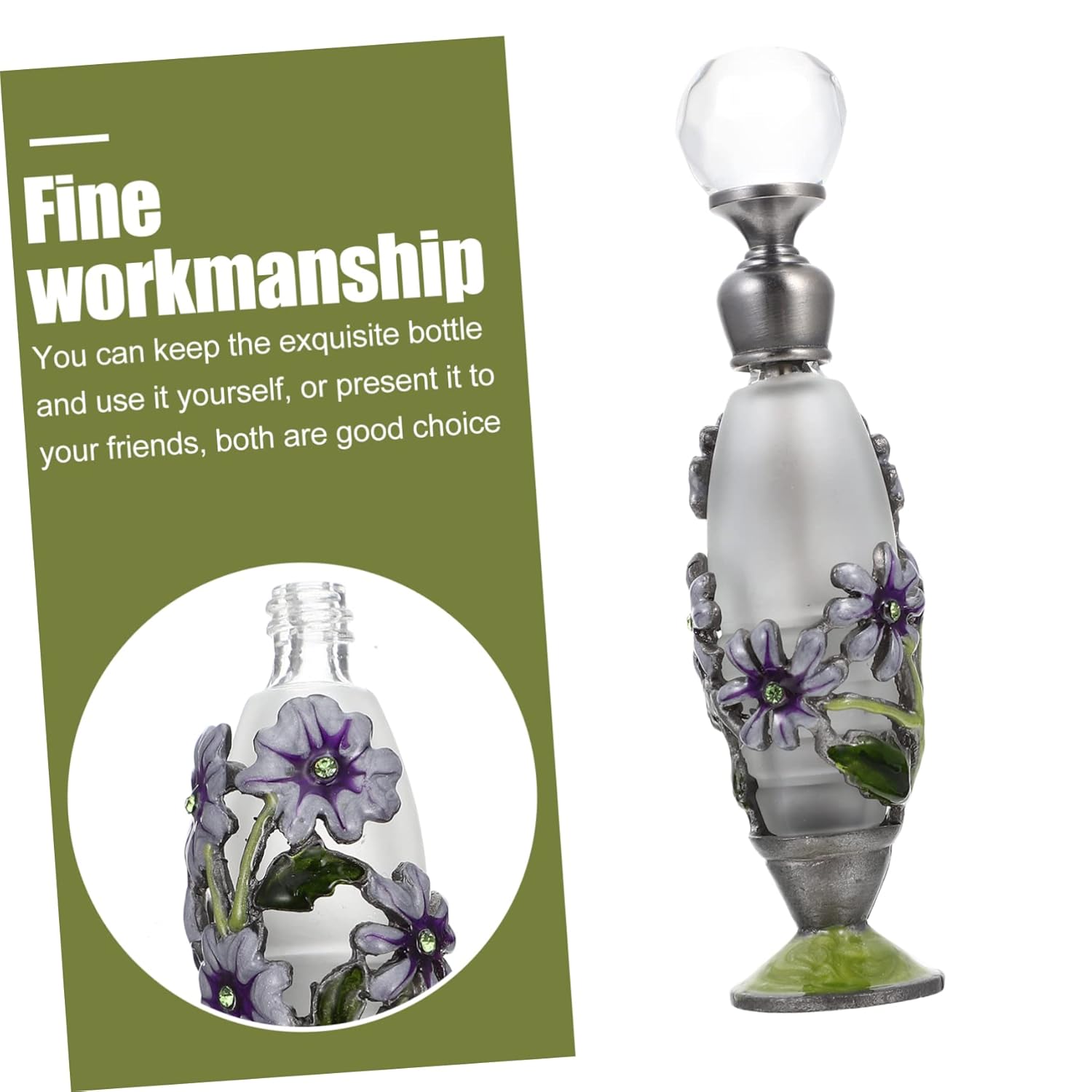 SAFIGLE 3-Piece Vintage Aroma Bottle Set For Home Use and Travel