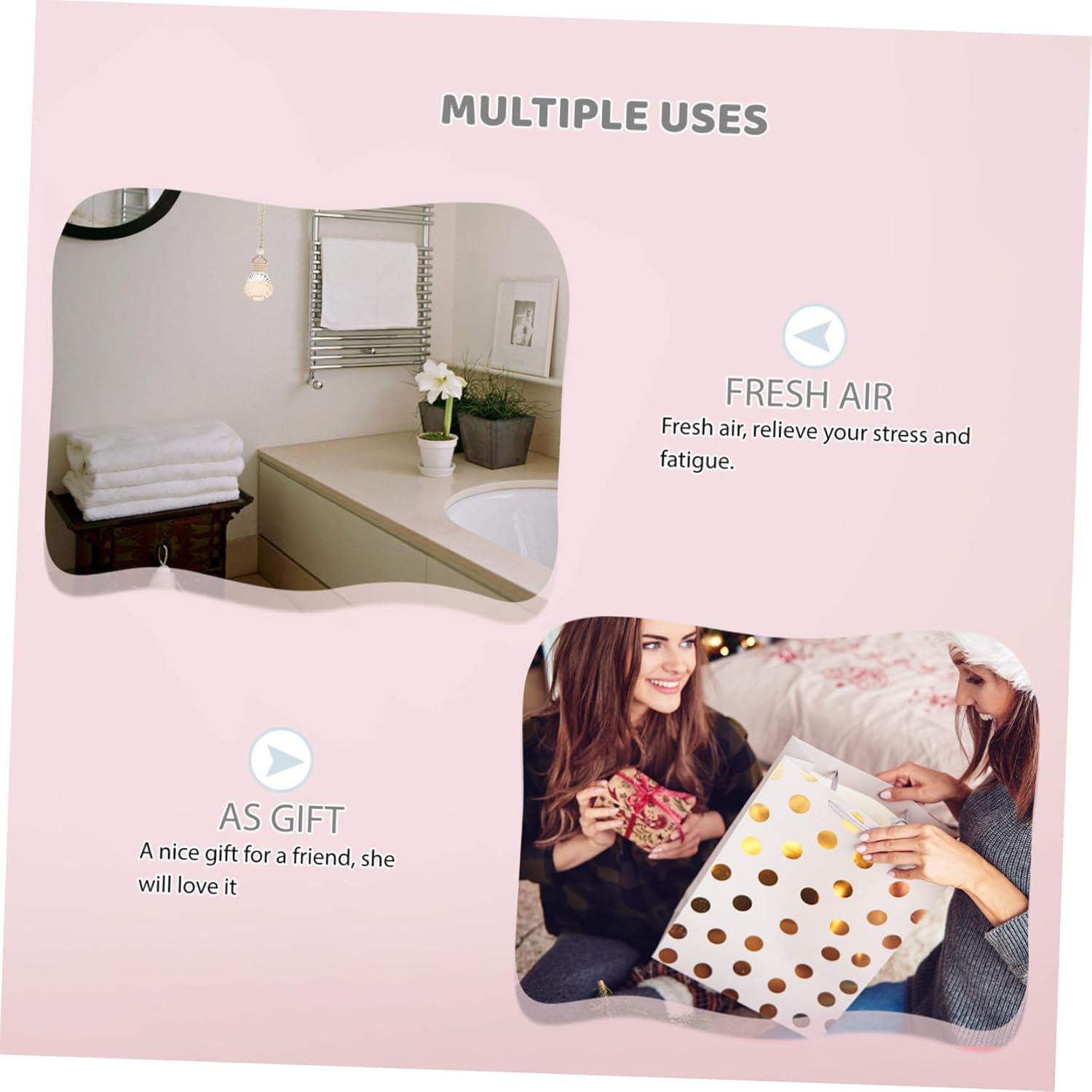 PRETYZOOM 6Pcs Hanging Perfume Bottle for Car and Home Decor