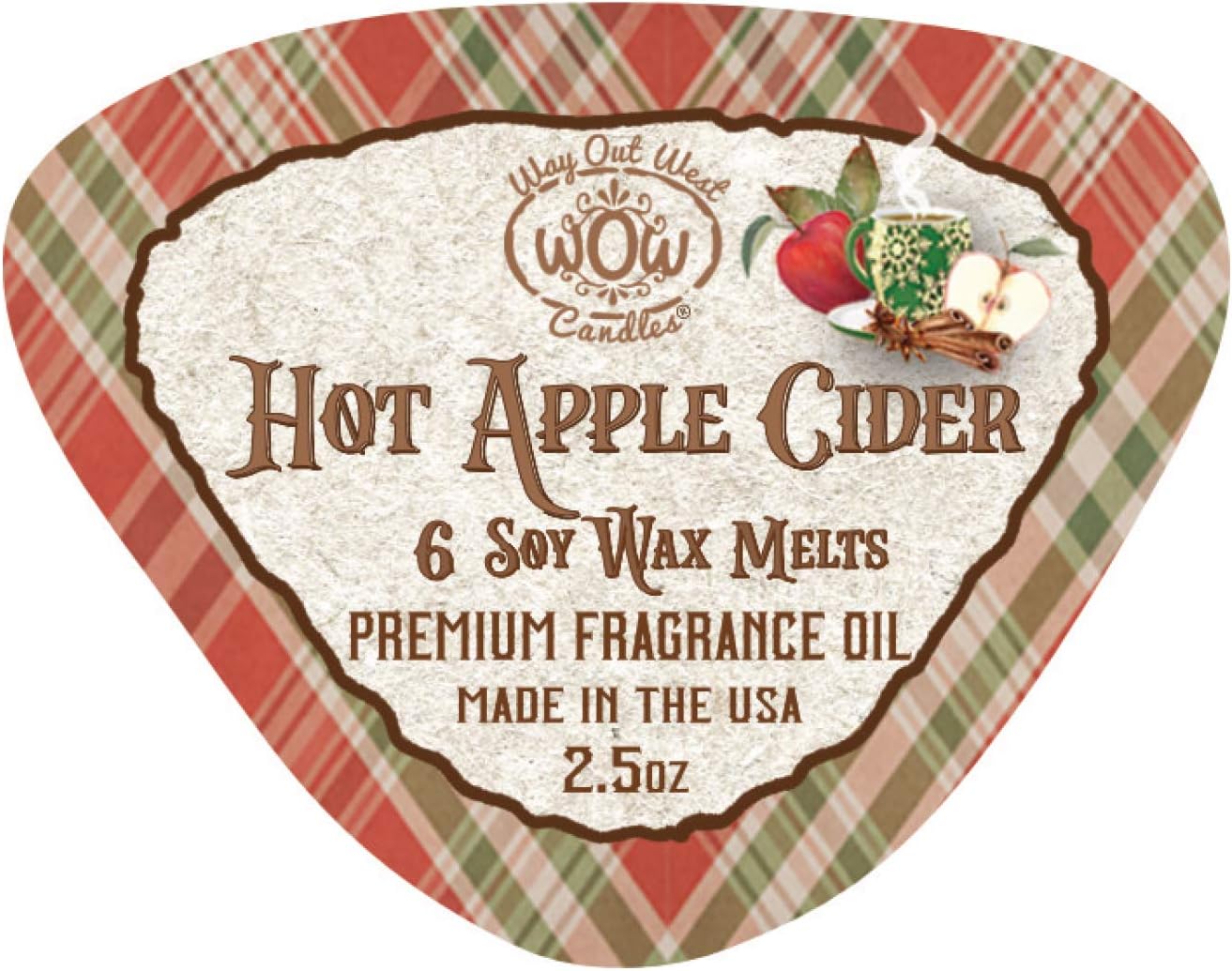 Way Out West Candles Hot Apple Cider Wax Melts 4 Pack