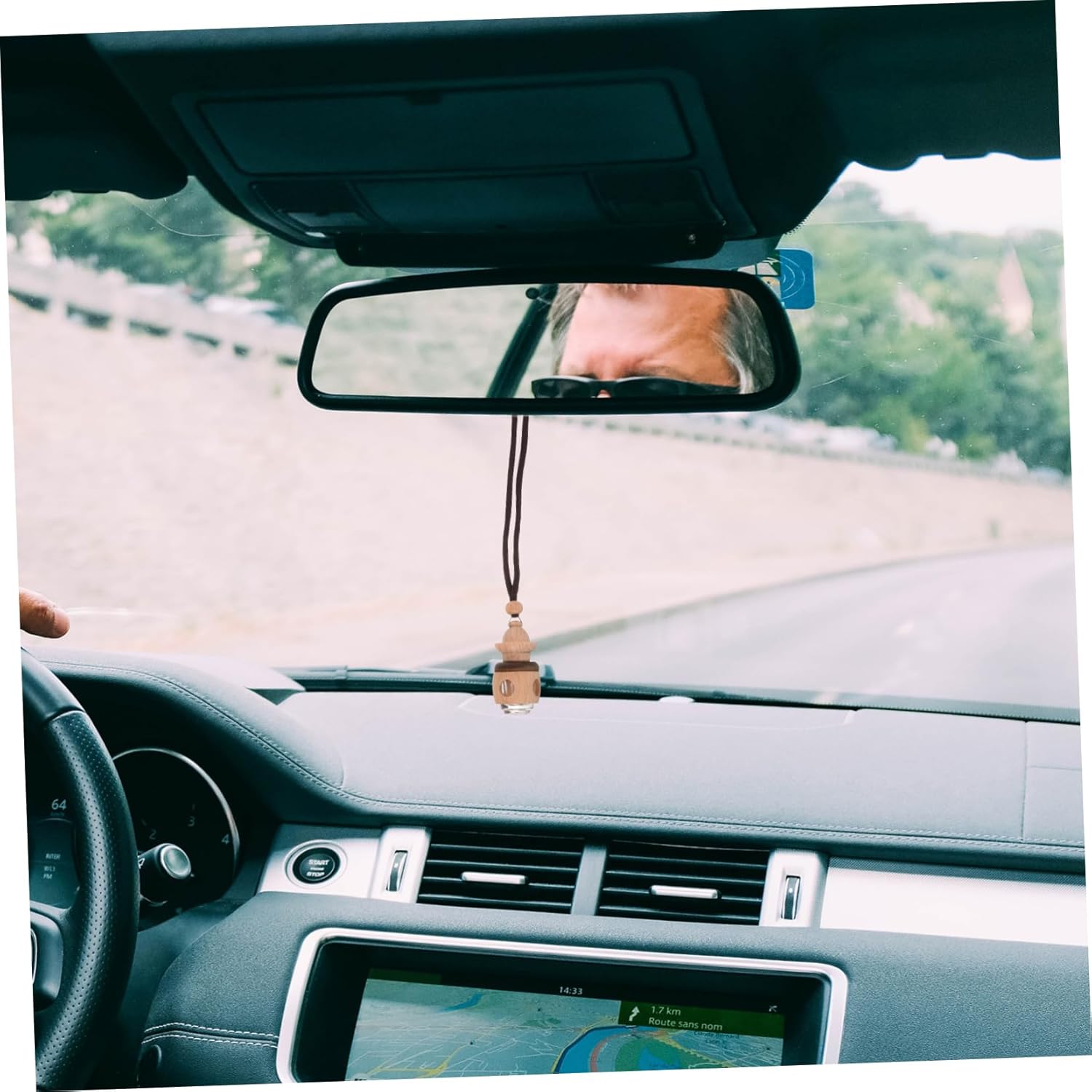 Hanging Perfume Bottle for Car 2-Pack Empty Diffuser Decorative Container