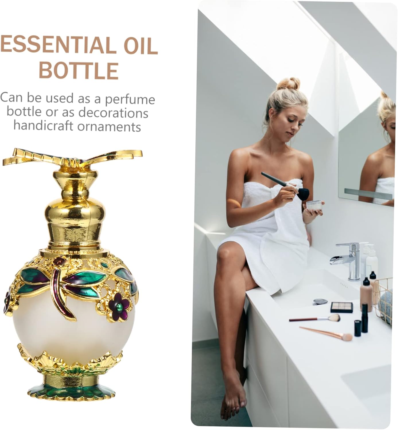1pc Glass Aromatherapy Perfume Spray Bottle