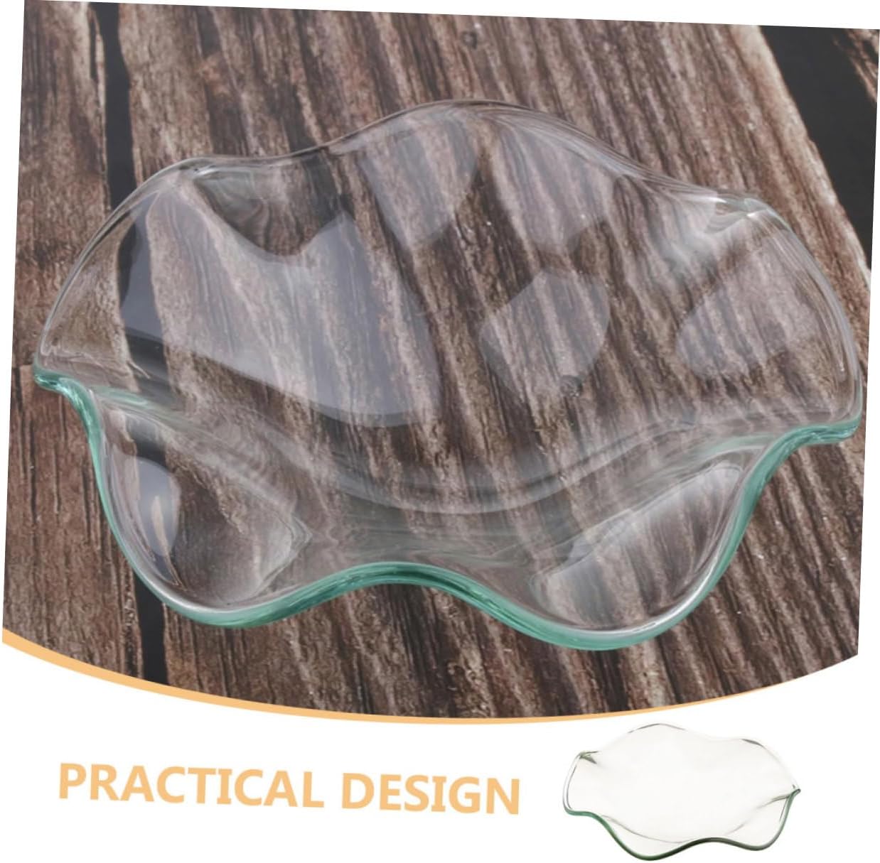 ABOOFAN 3pcs Glass Dish Warmer Essential Oil Plate