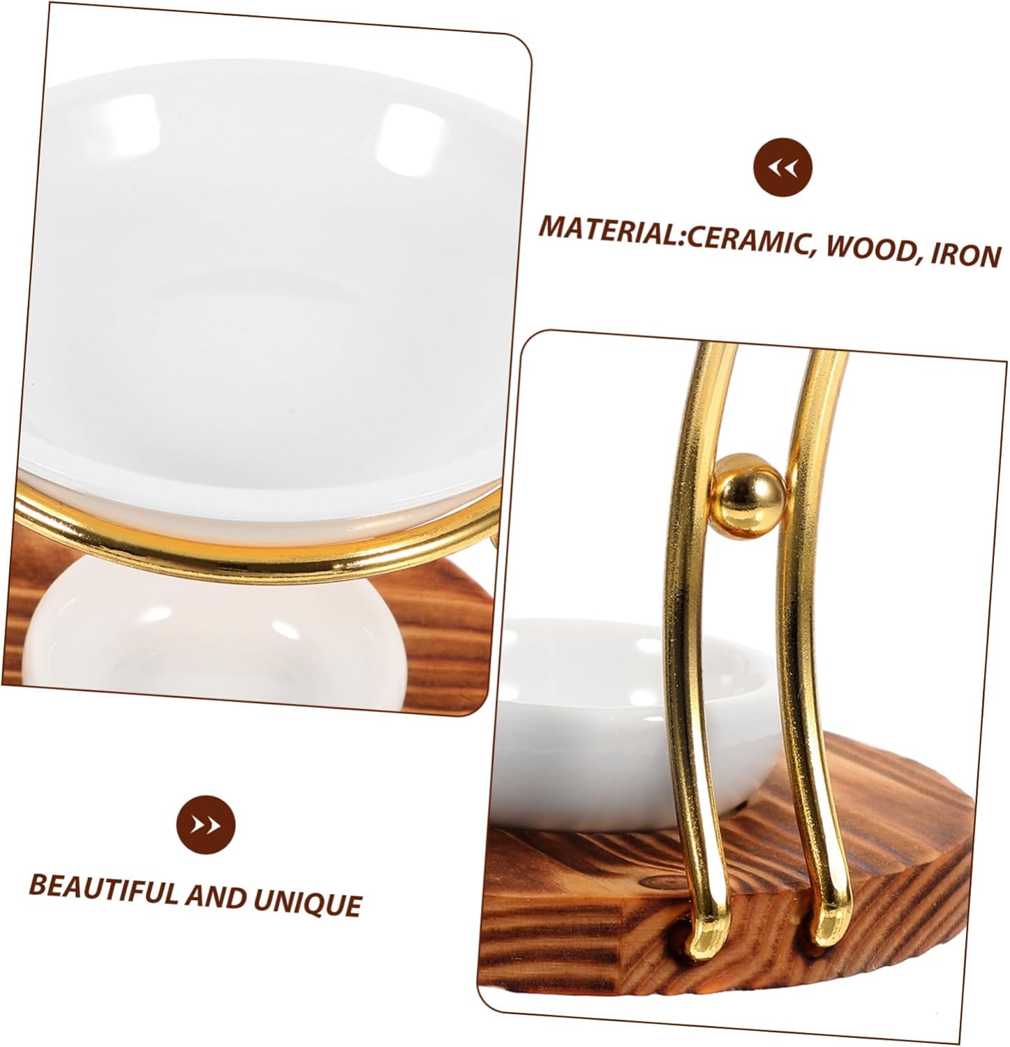 Garneck Ceramic Essential Oil Burner Vintage Design for Home Decor