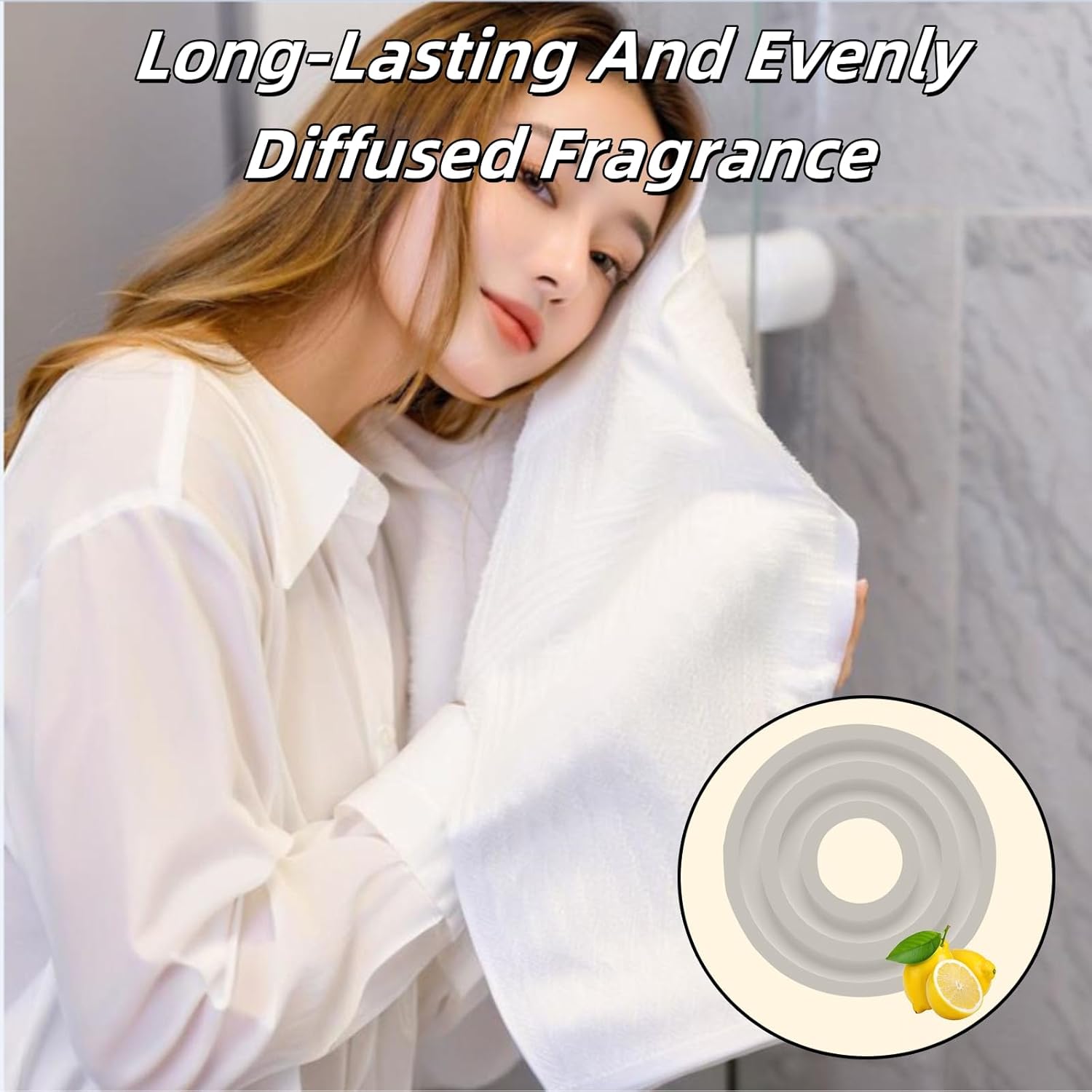 24 Pcs Scented Towel Warmer Discs with 4 Fragrances