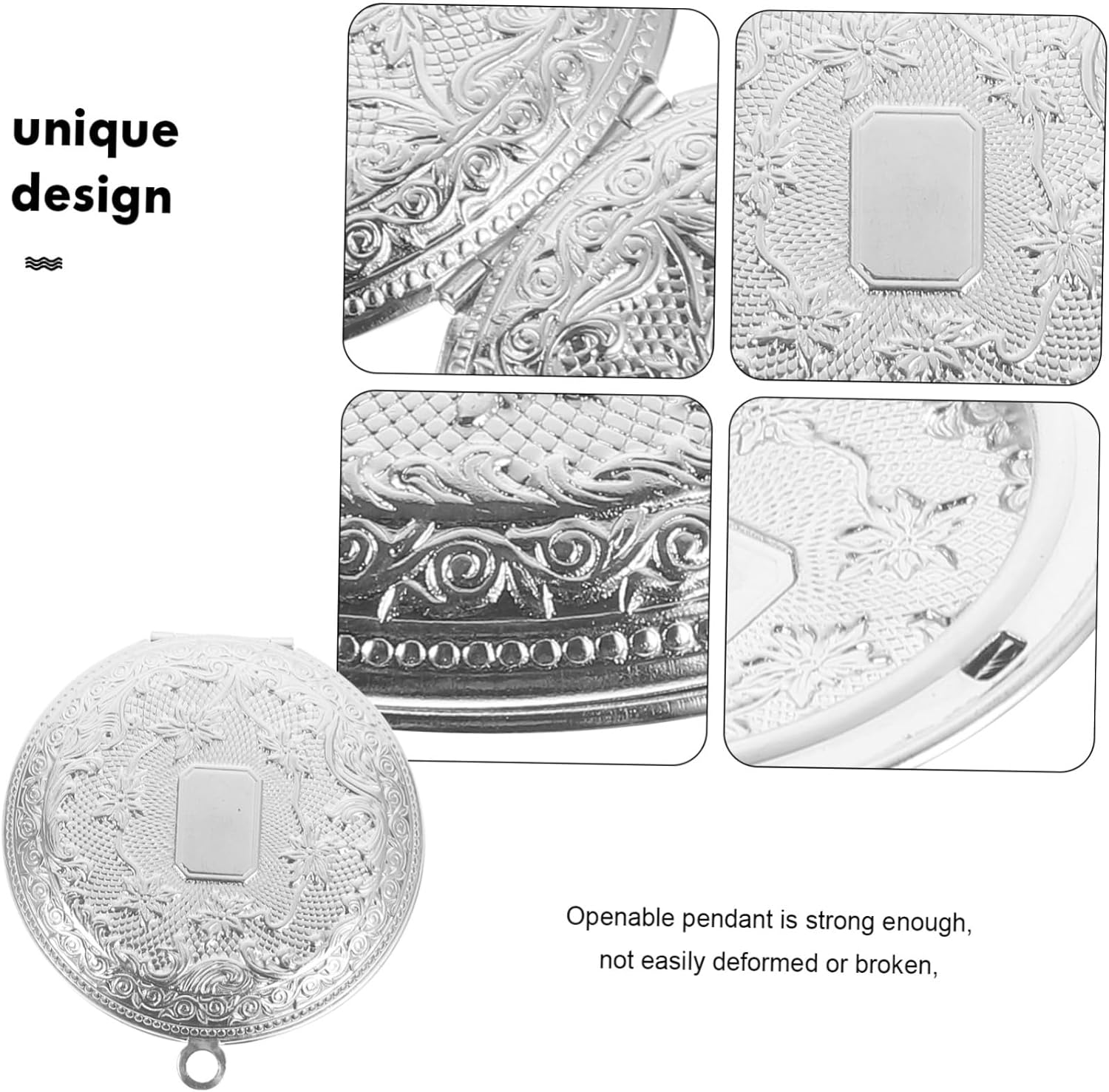 RORPOIR Aromatherapy Diffuser Pendant Brass Case Openable Vintage Style